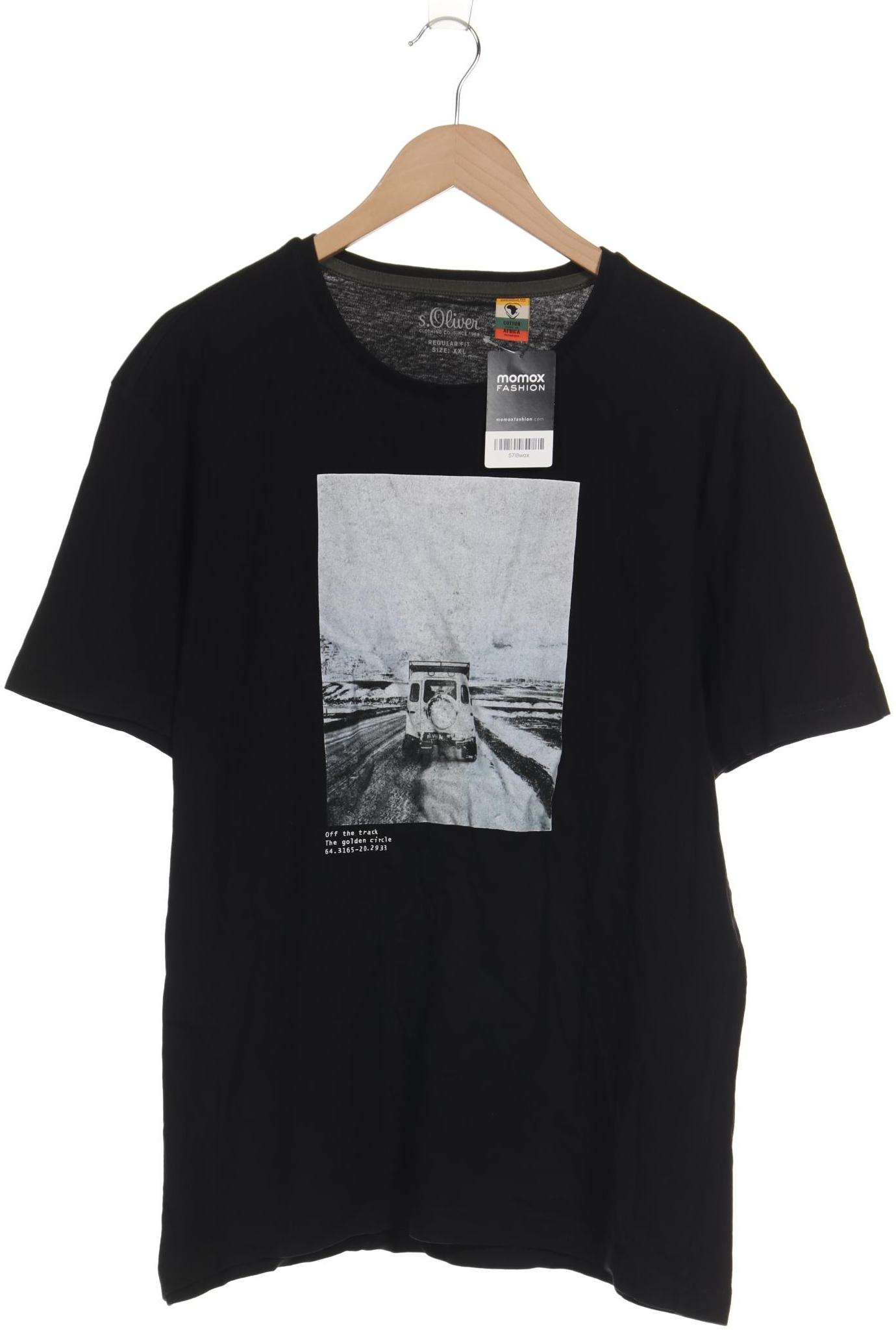 

s.Oliver Herren T-Shirt, schwarz, Gr. 56