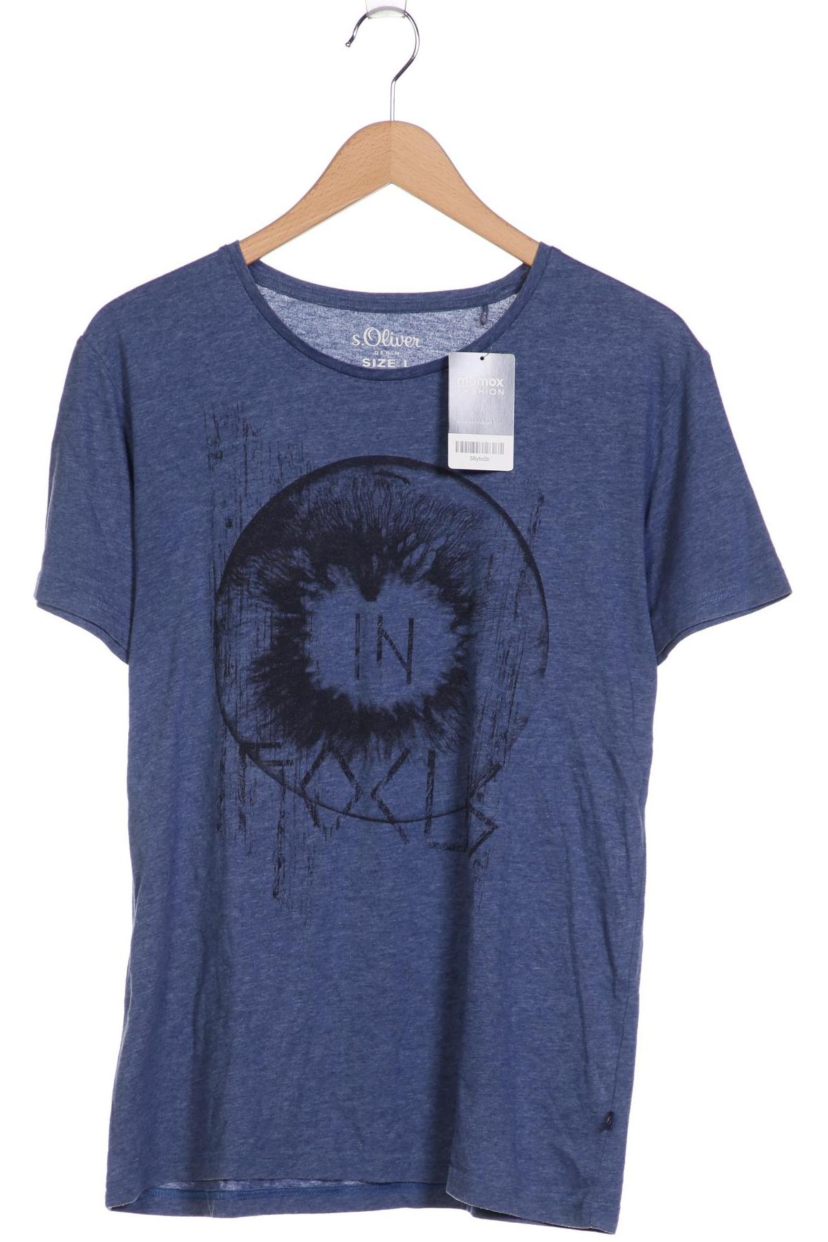 

s.Oliver Herren T-Shirt, blau, Gr. 52