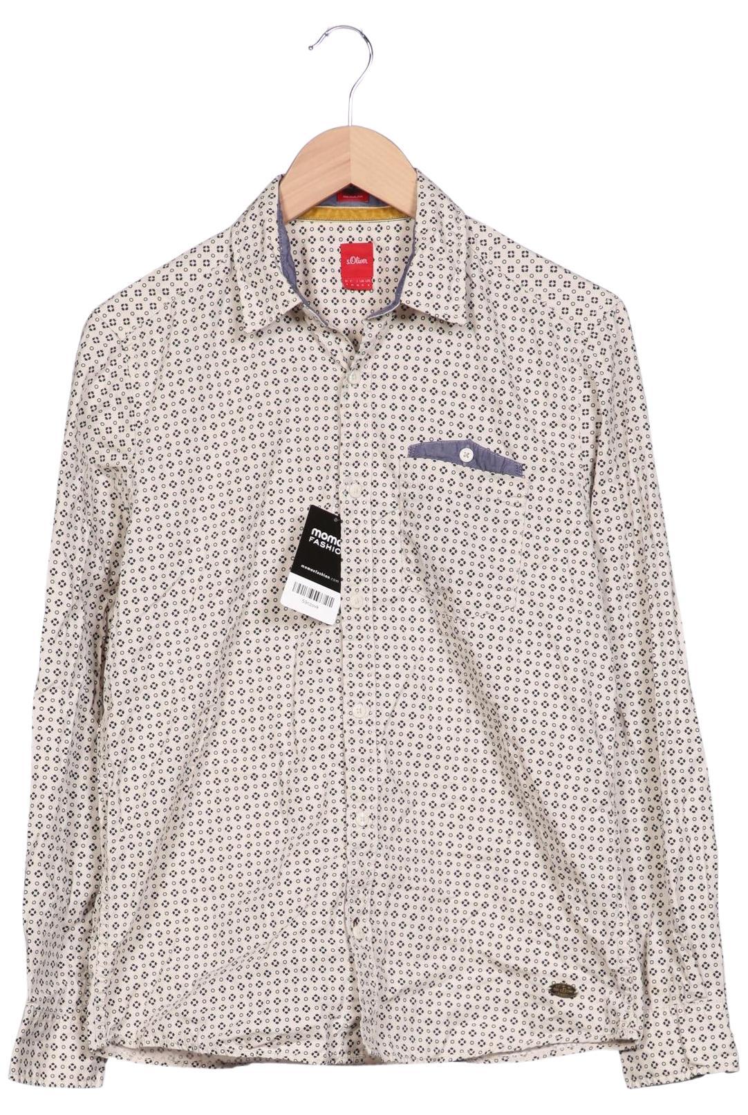 

s.Oliver Herren Hemd, beige, Gr. 46
