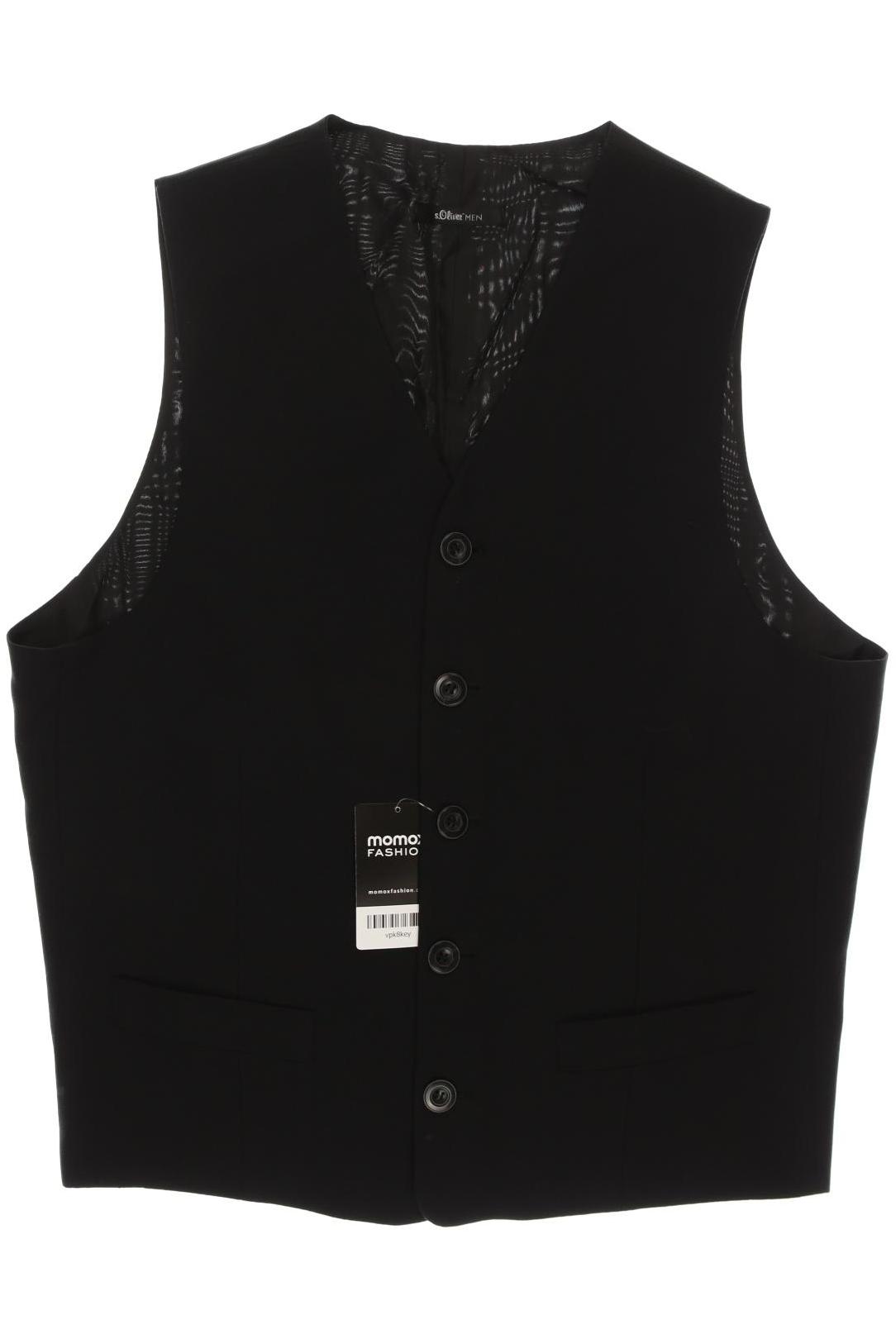 

s.Oliver Herren Weste, schwarz, Gr. 102
