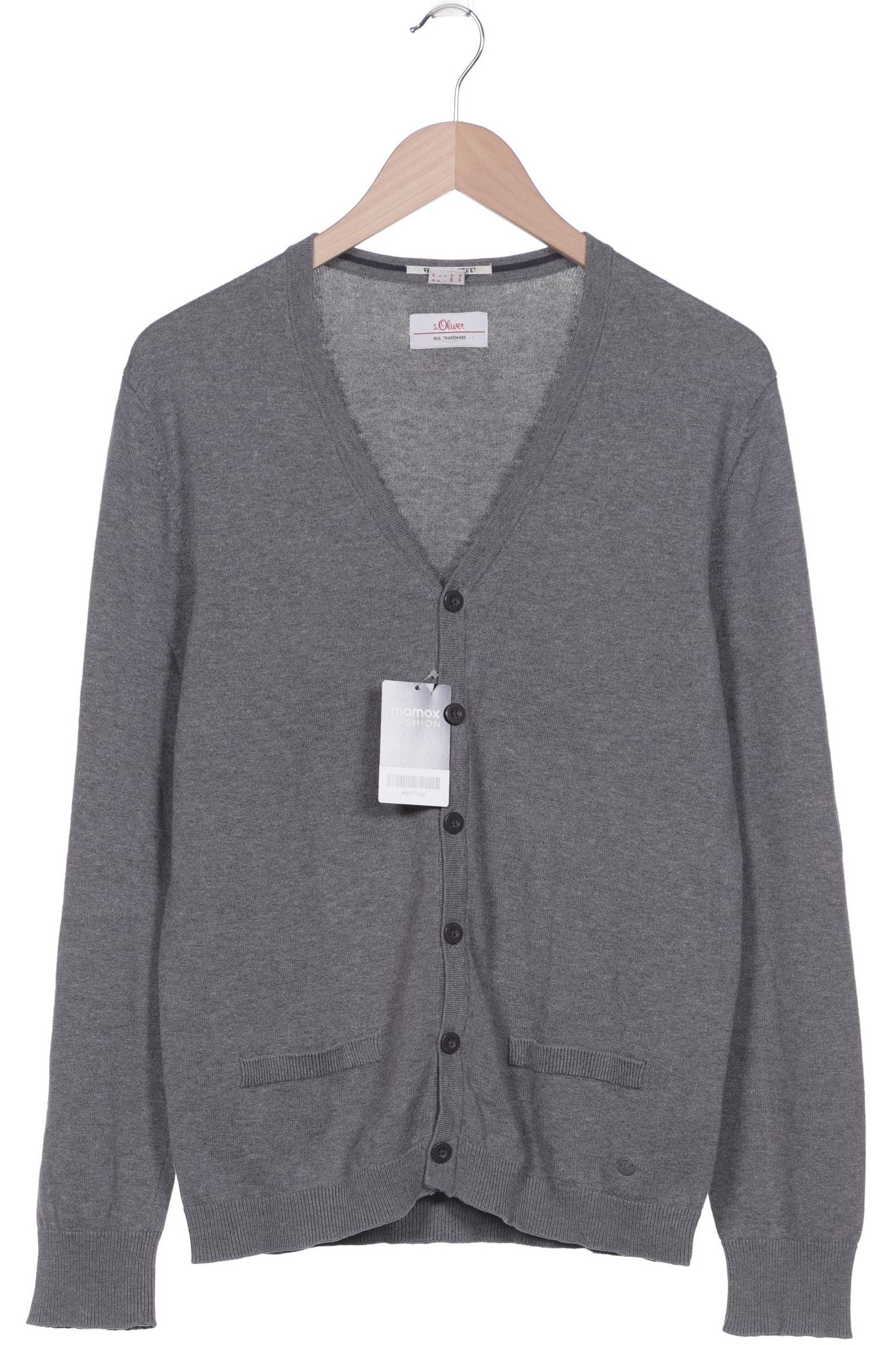 

s.Oliver Herren Strickjacke, grau, Gr. 48