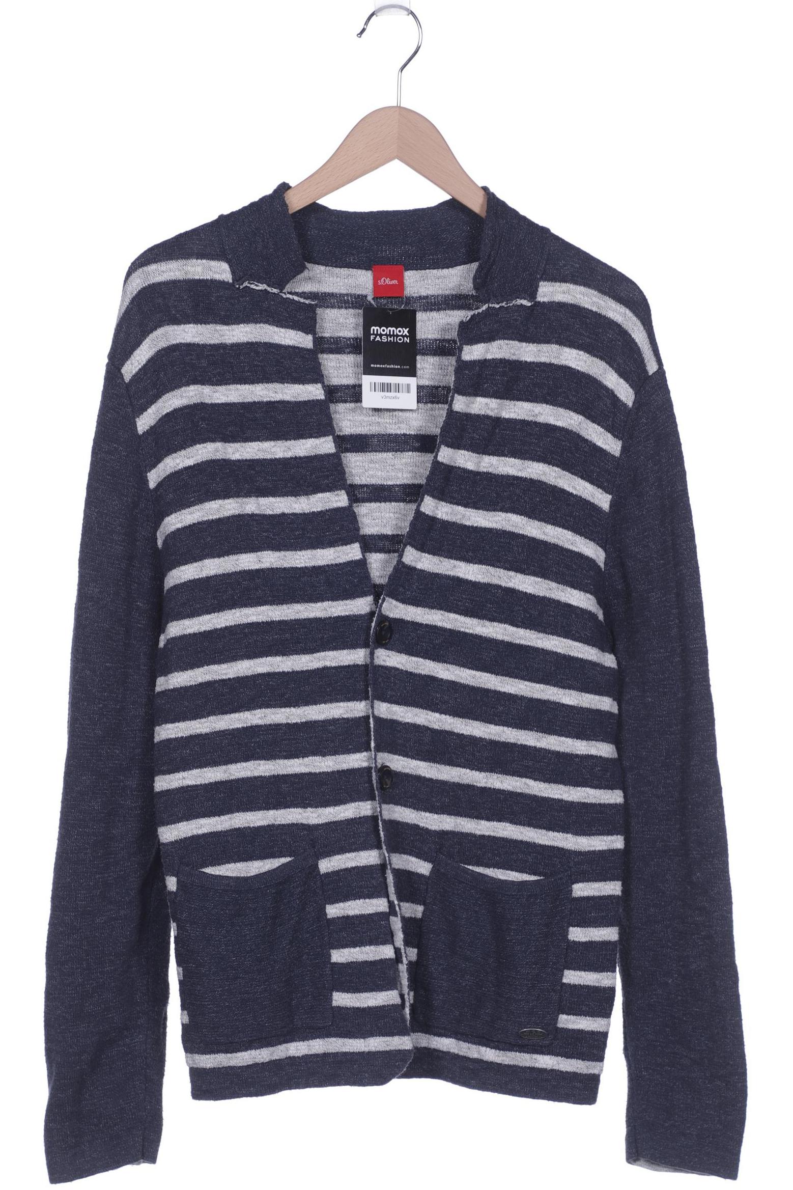 

s.Oliver Herren Strickjacke, marineblau, Gr. 48