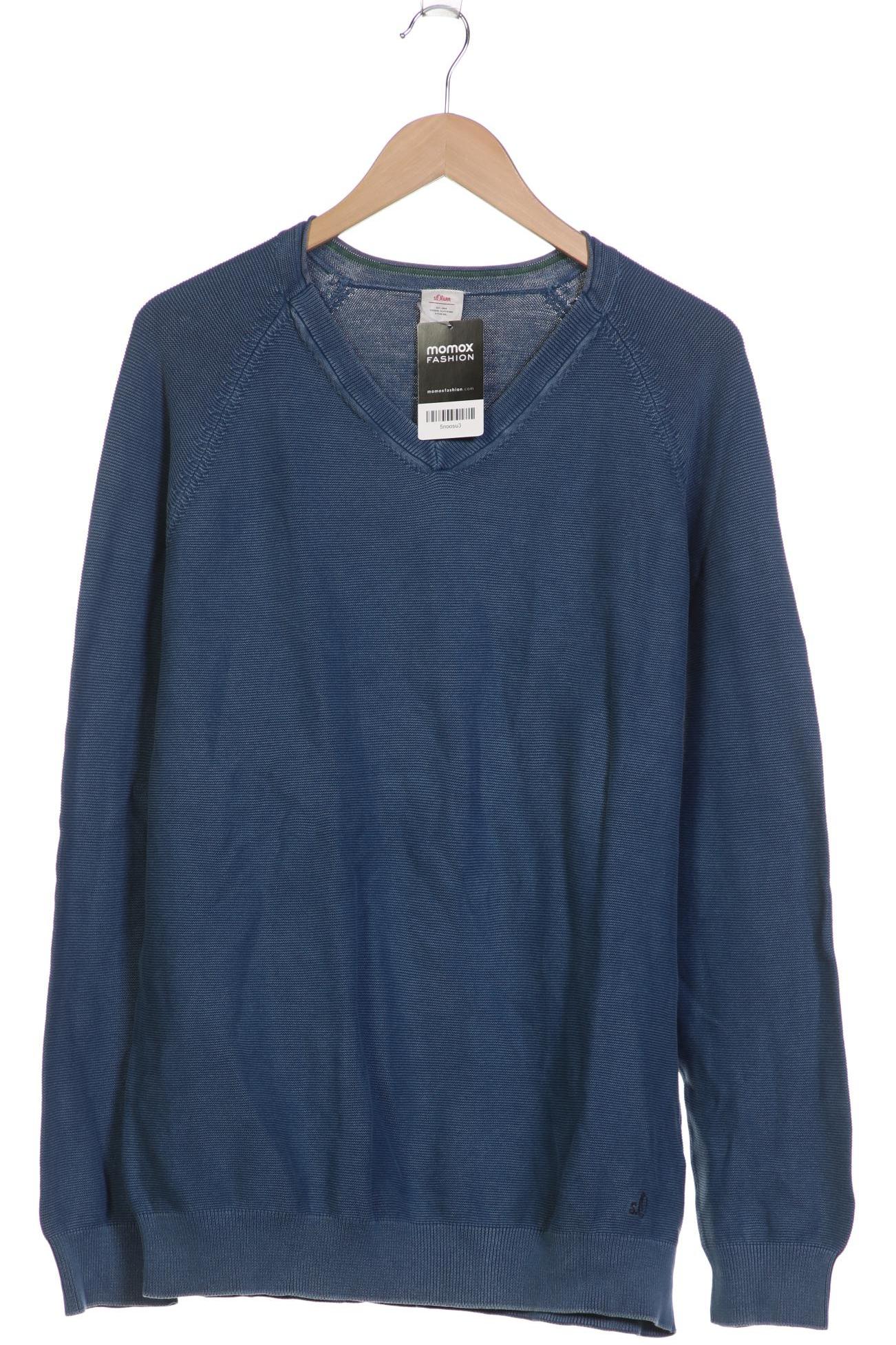 

s.Oliver Herren Pullover, blau, Gr. 56