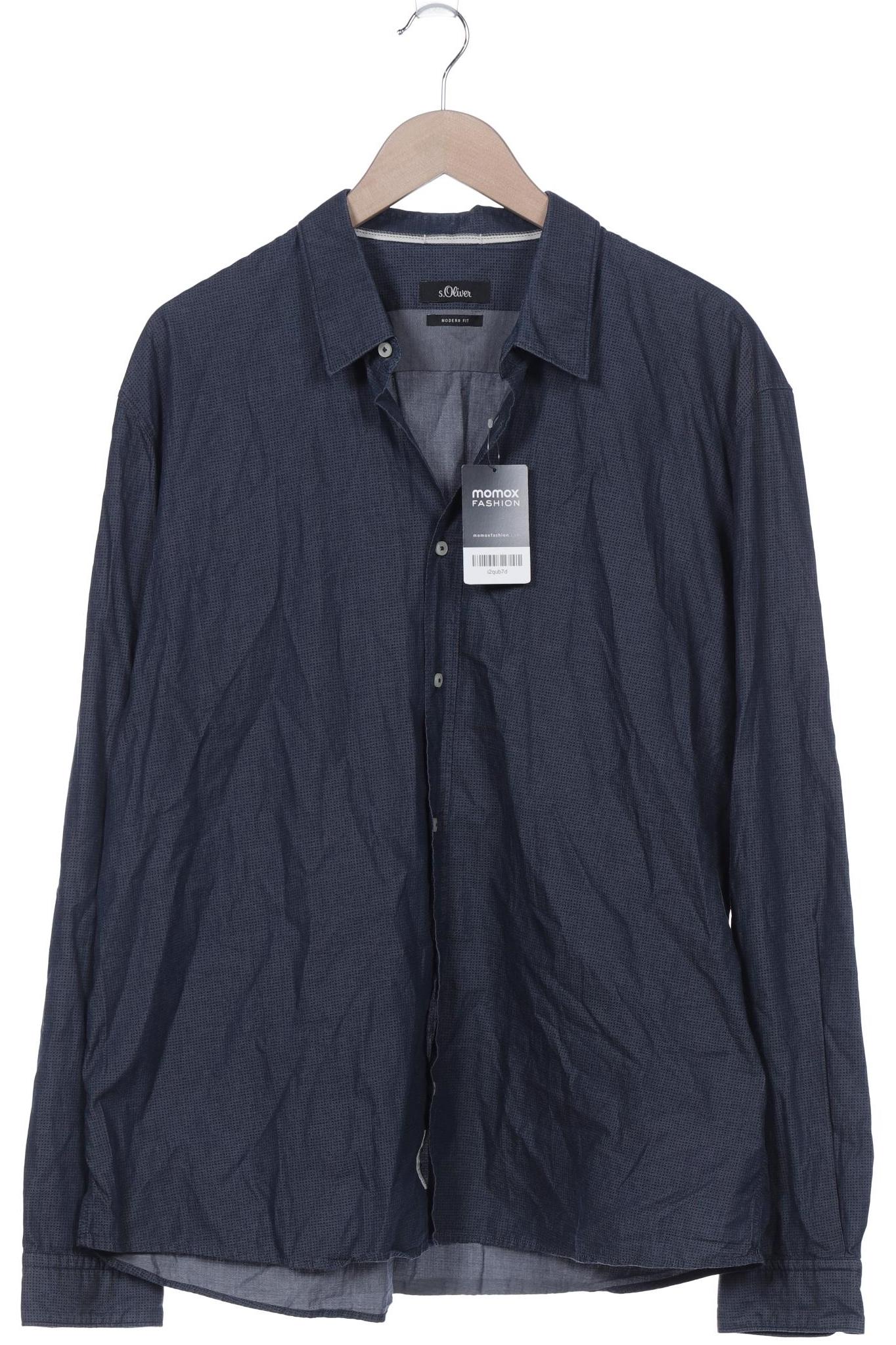 

s.Oliver Herren Hemd, marineblau, Gr. 56