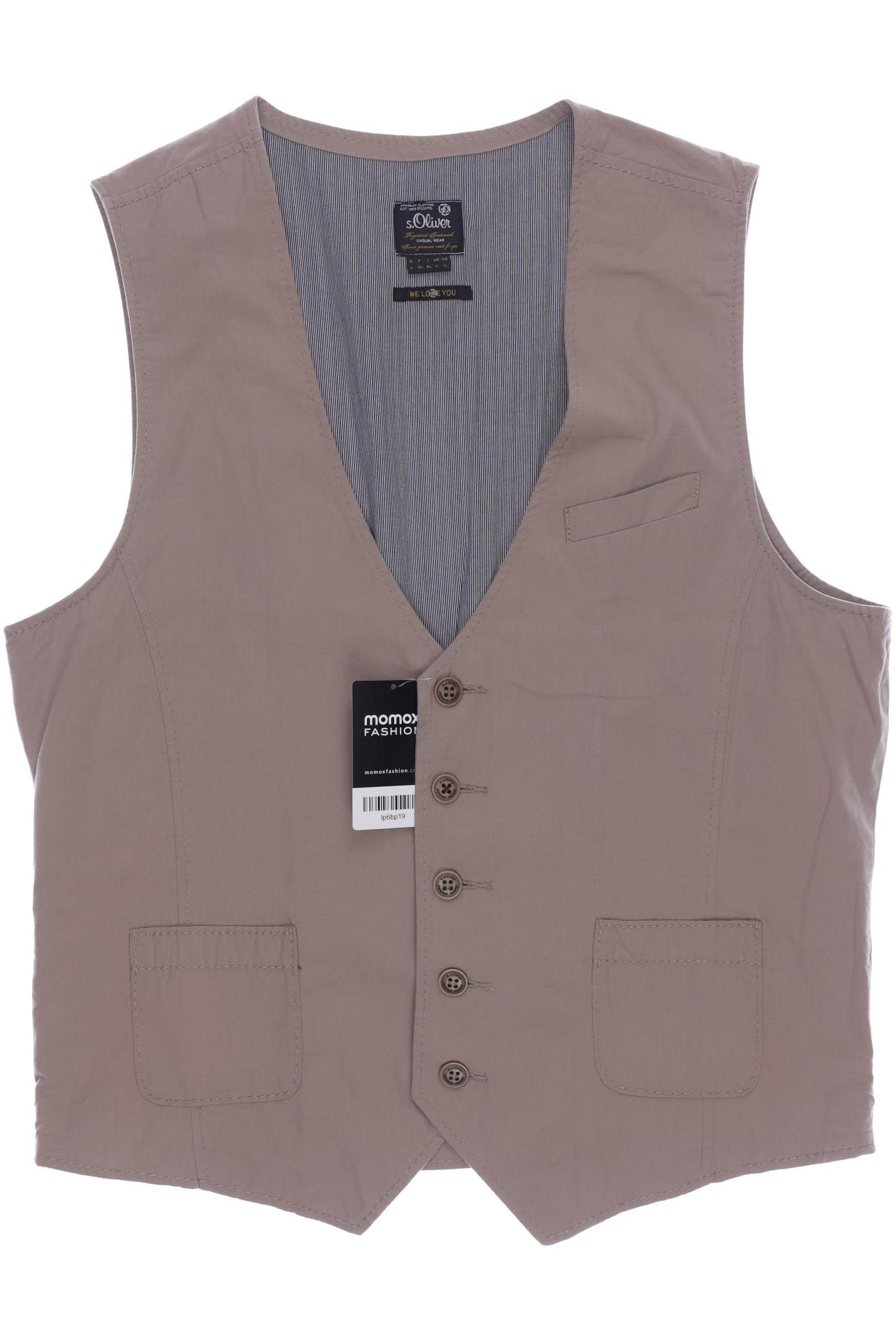 

s.Oliver Herren Weste, beige, Gr. 52