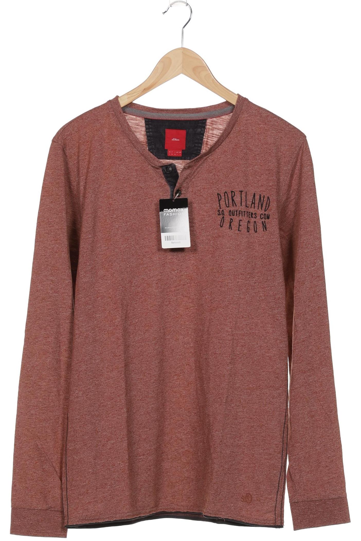 

s.Oliver Herren Langarmshirt, braun, Gr. 52