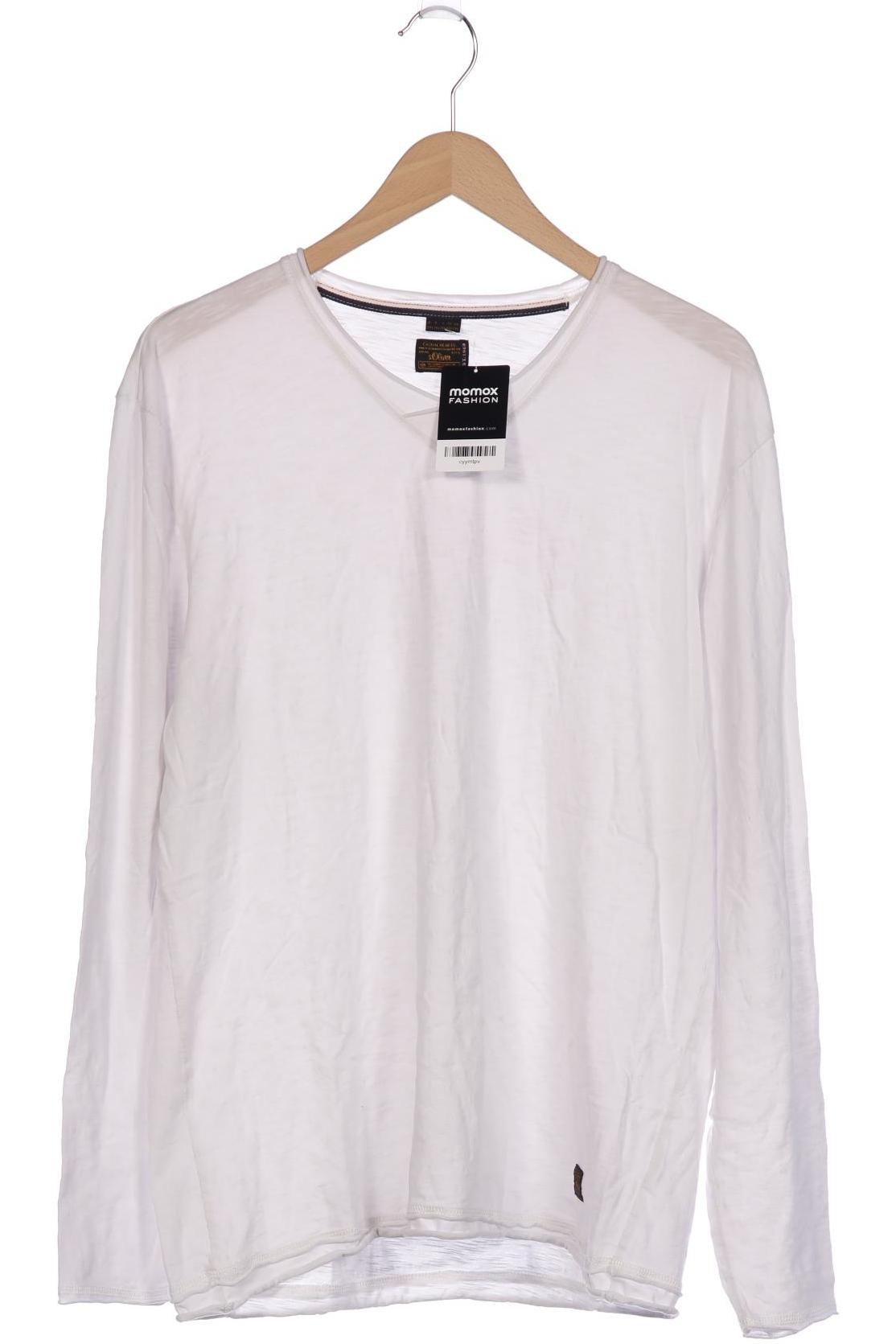 

s.Oliver Herren Langarmshirt, weiß, Gr. 56
