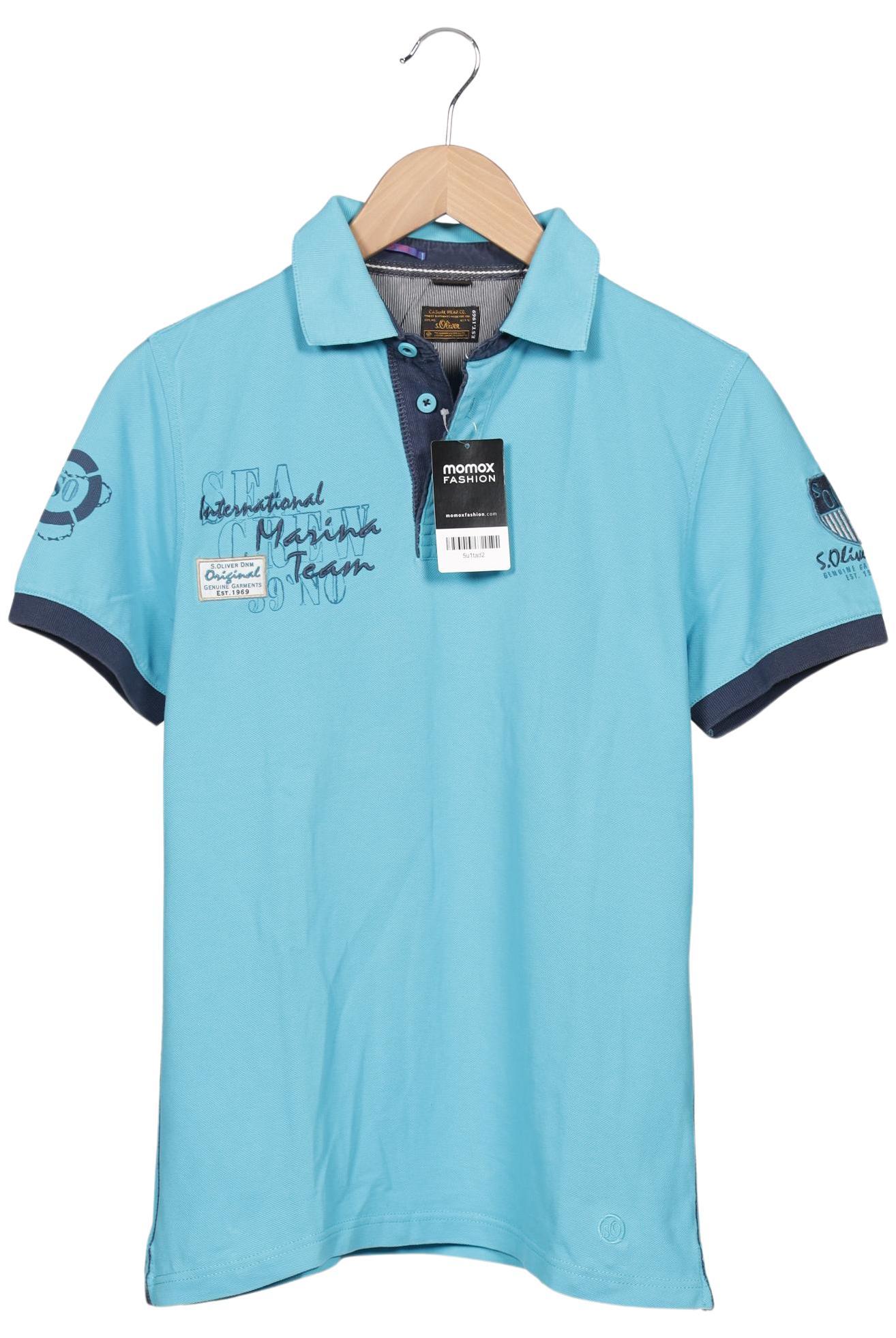 

s.Oliver Herren Poloshirt, blau, Gr. 46