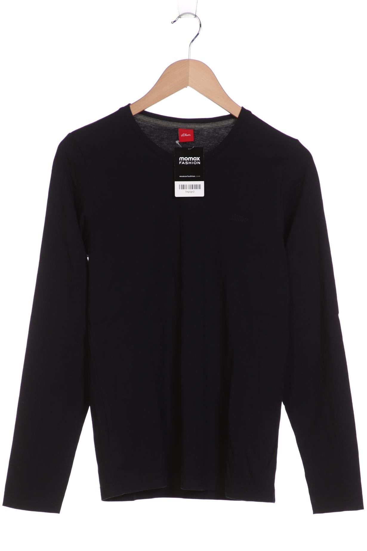 

s.Oliver Herren Langarmshirt, marineblau, Gr. 46