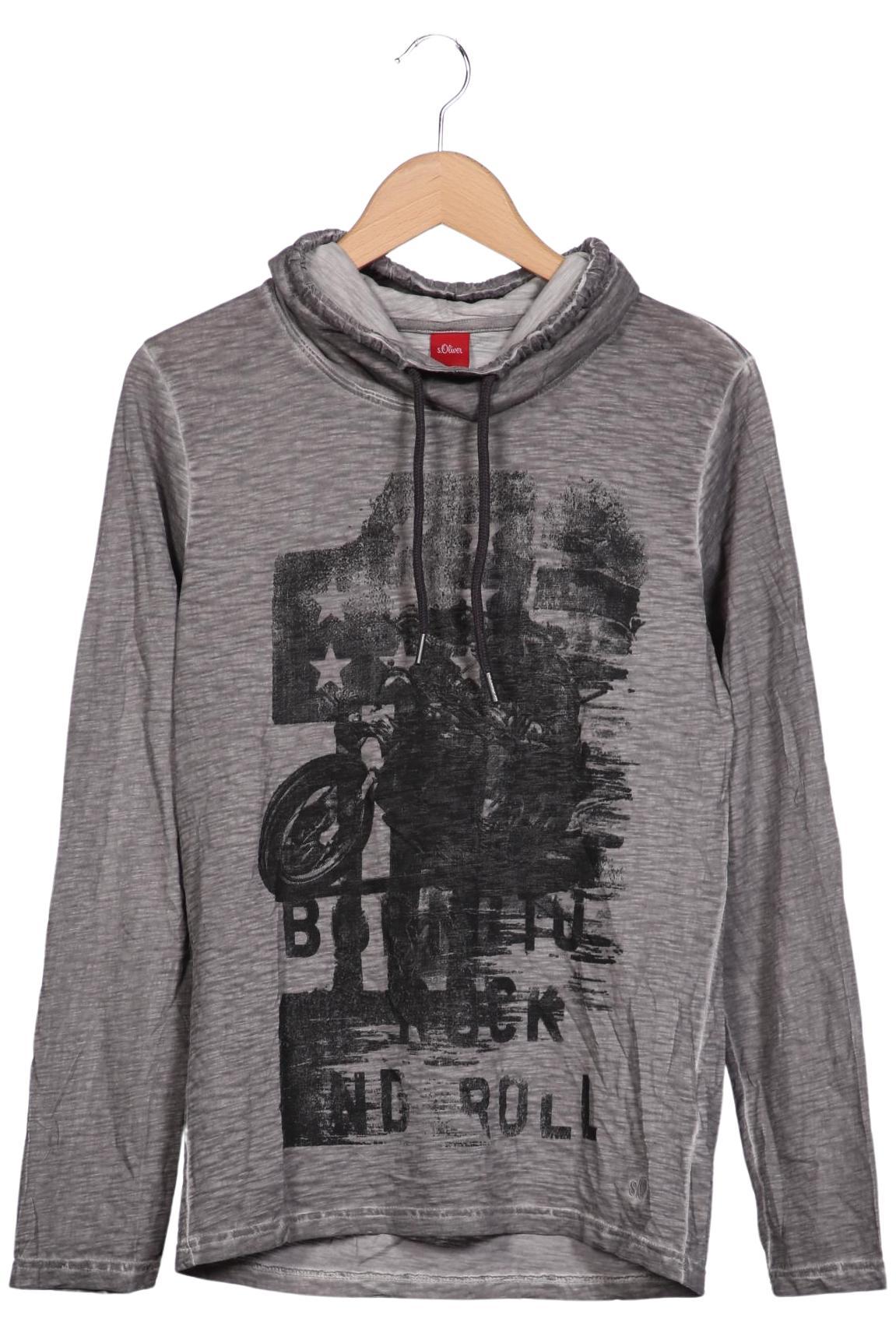 

s.Oliver Herren Langarmshirt, grau, Gr. 46