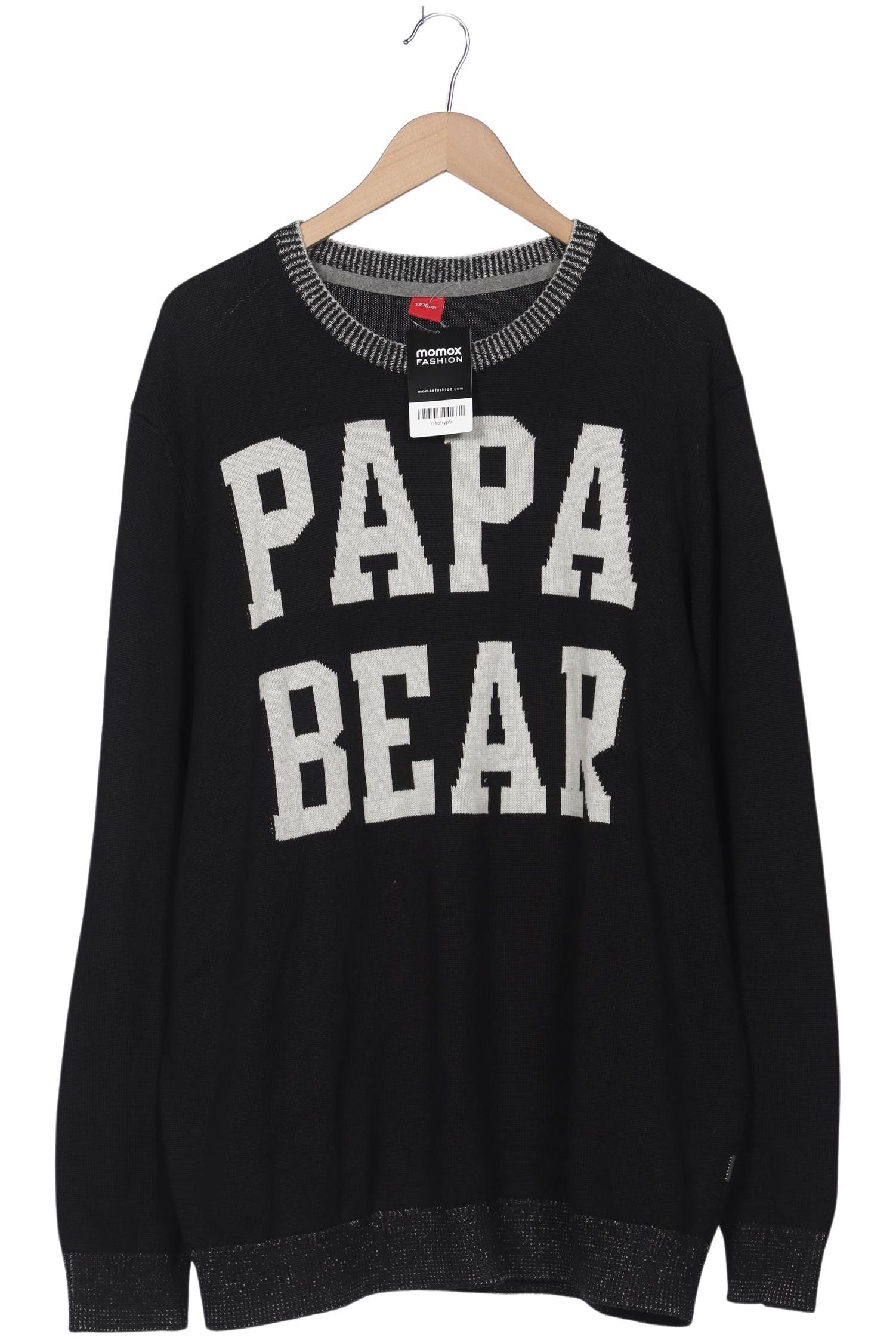 

s.Oliver Herren Sweatshirt, schwarz, Gr. 56