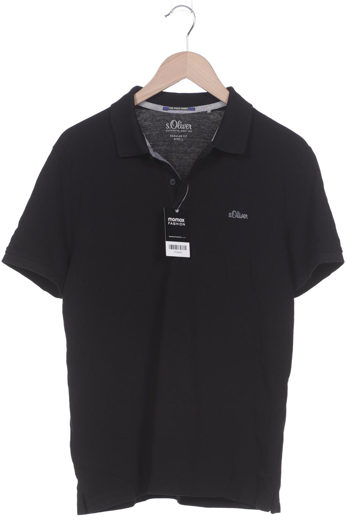 

s.Oliver Herren Poloshirt, schwarz, Gr. 52