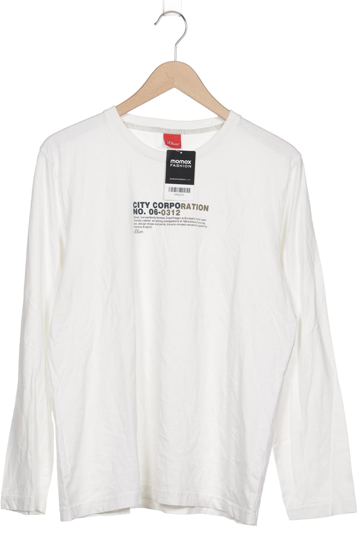 

s.Oliver Herren Langarmshirt, weiß, Gr. 54