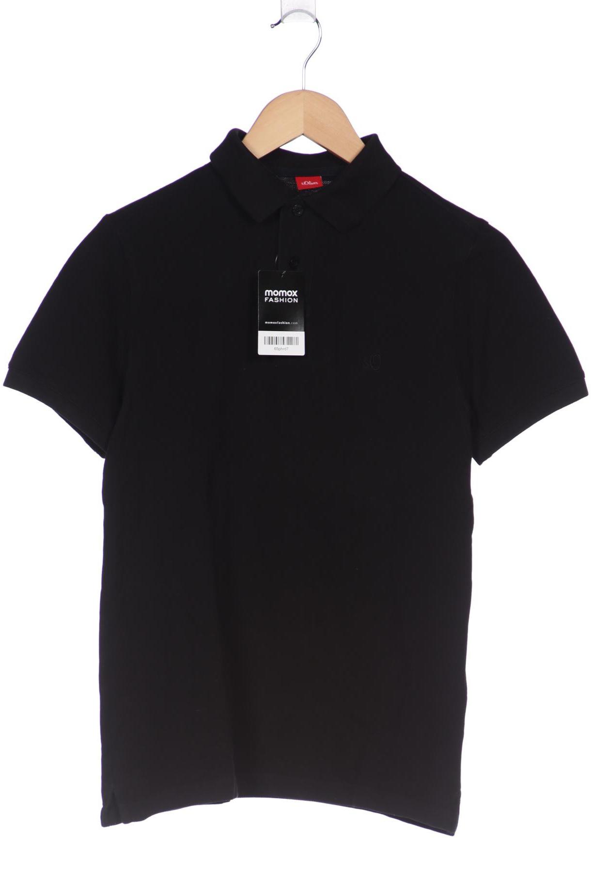 

s.Oliver Herren Poloshirt, schwarz