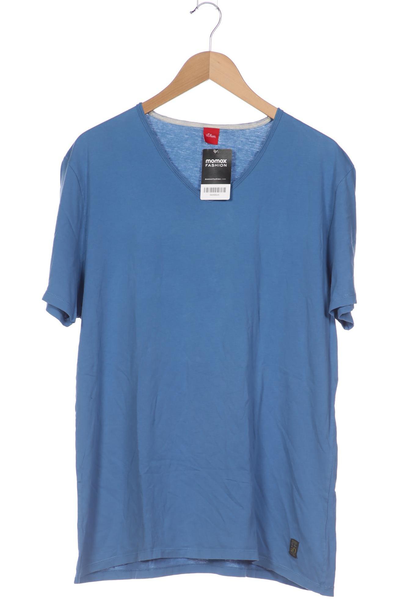 

s.Oliver Herren T-Shirt, blau, Gr. 56