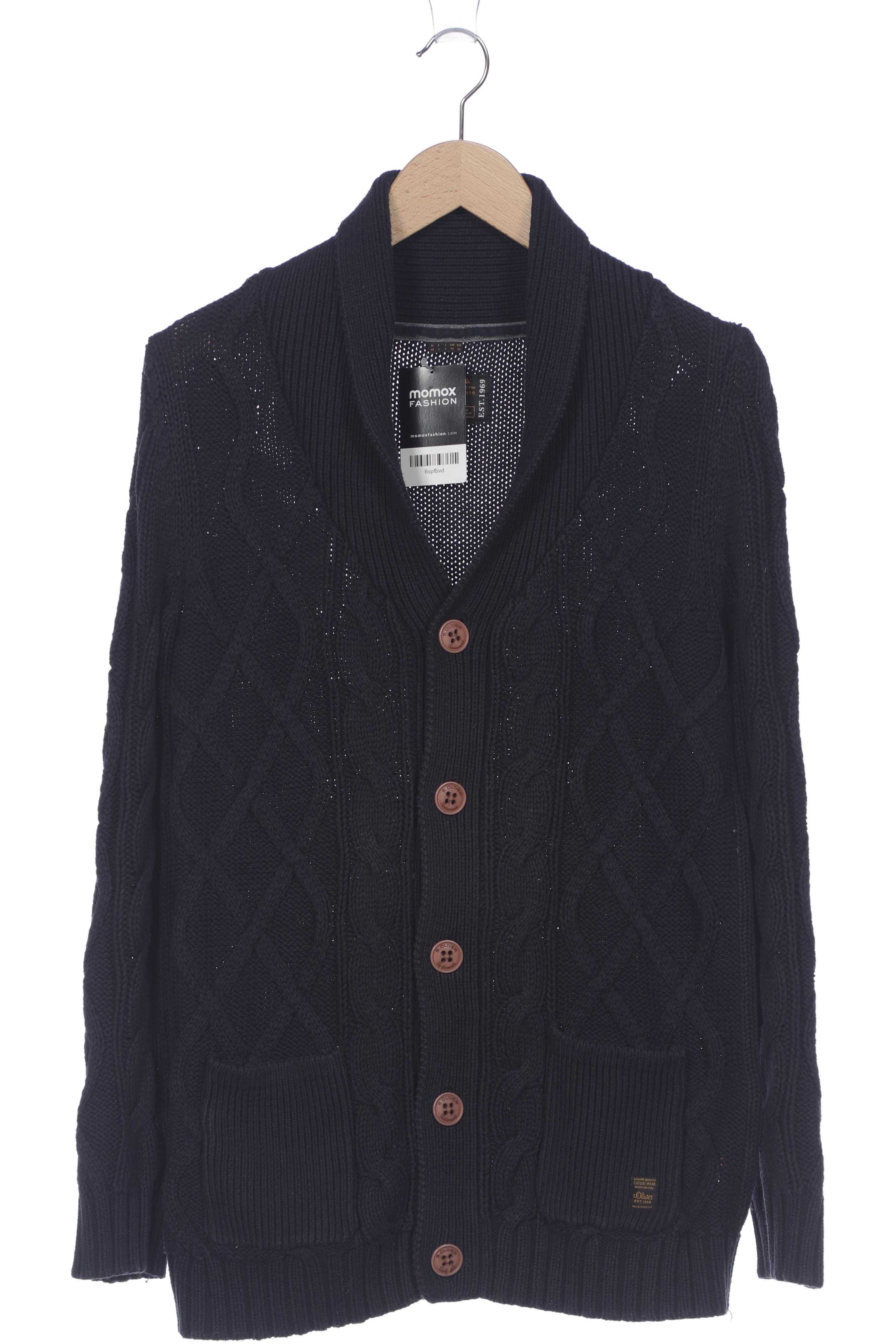

s.Oliver Herren Strickjacke, marineblau, Gr. 48