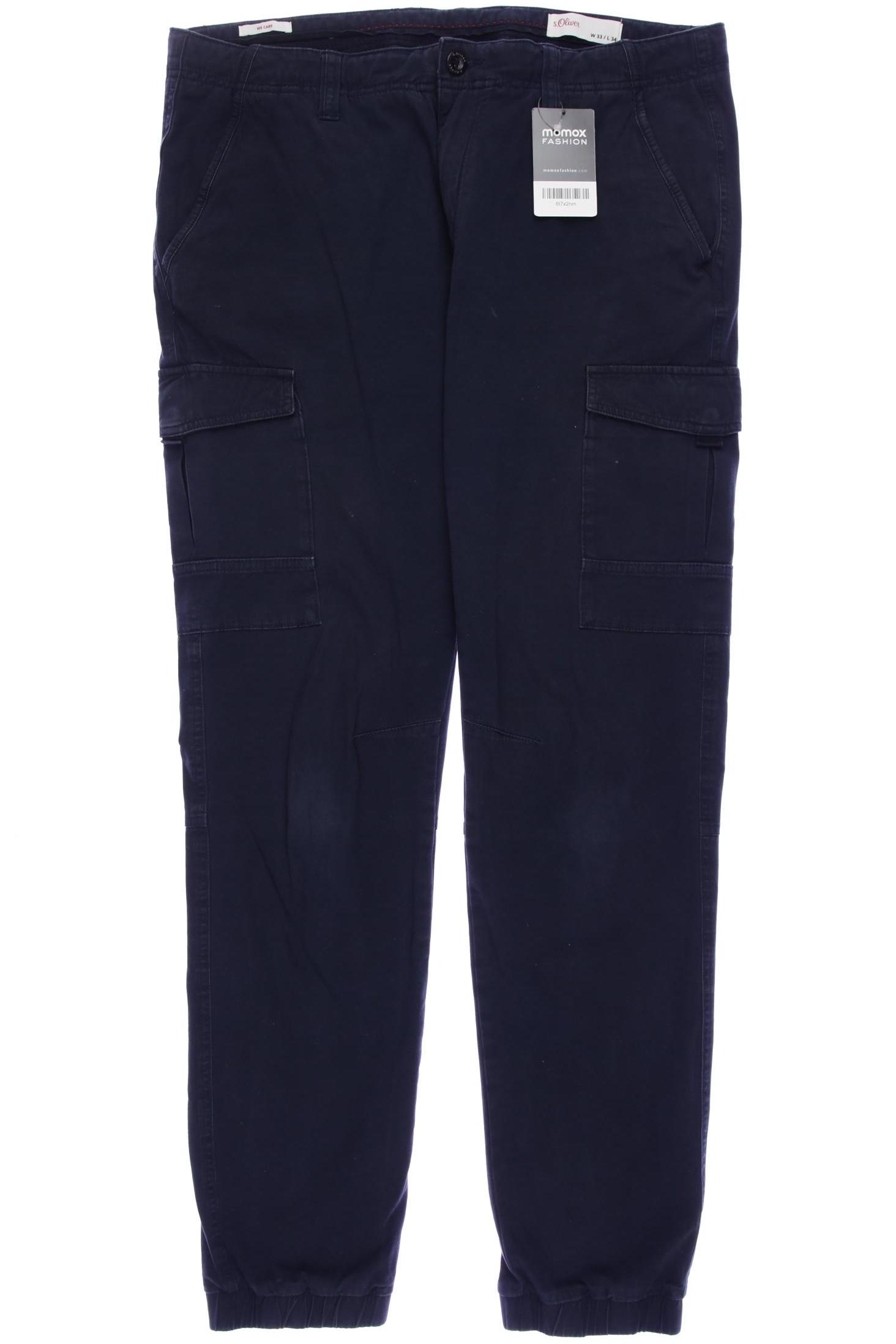

s.Oliver Herren Stoffhose, marineblau, Gr. 33