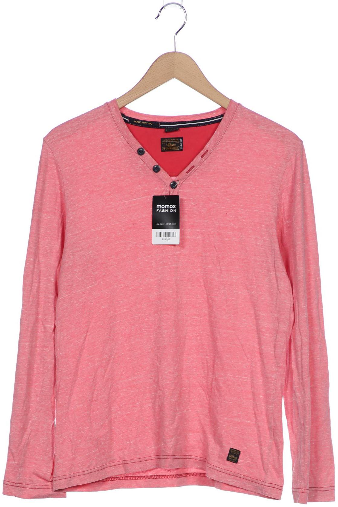 

s.Oliver Herren Langarmshirt, pink, Gr. 48