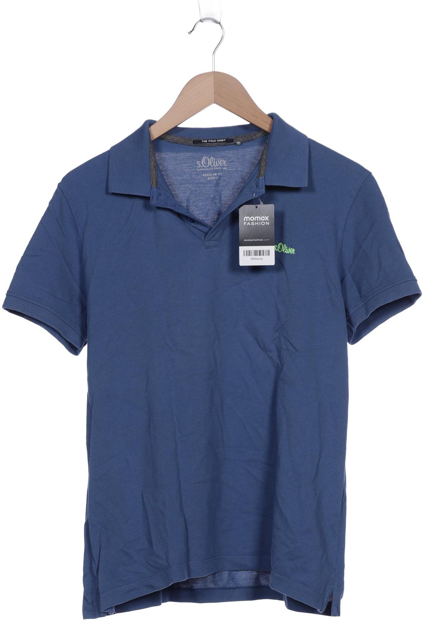 

s.Oliver Herren Poloshirt, blau, Gr. 52