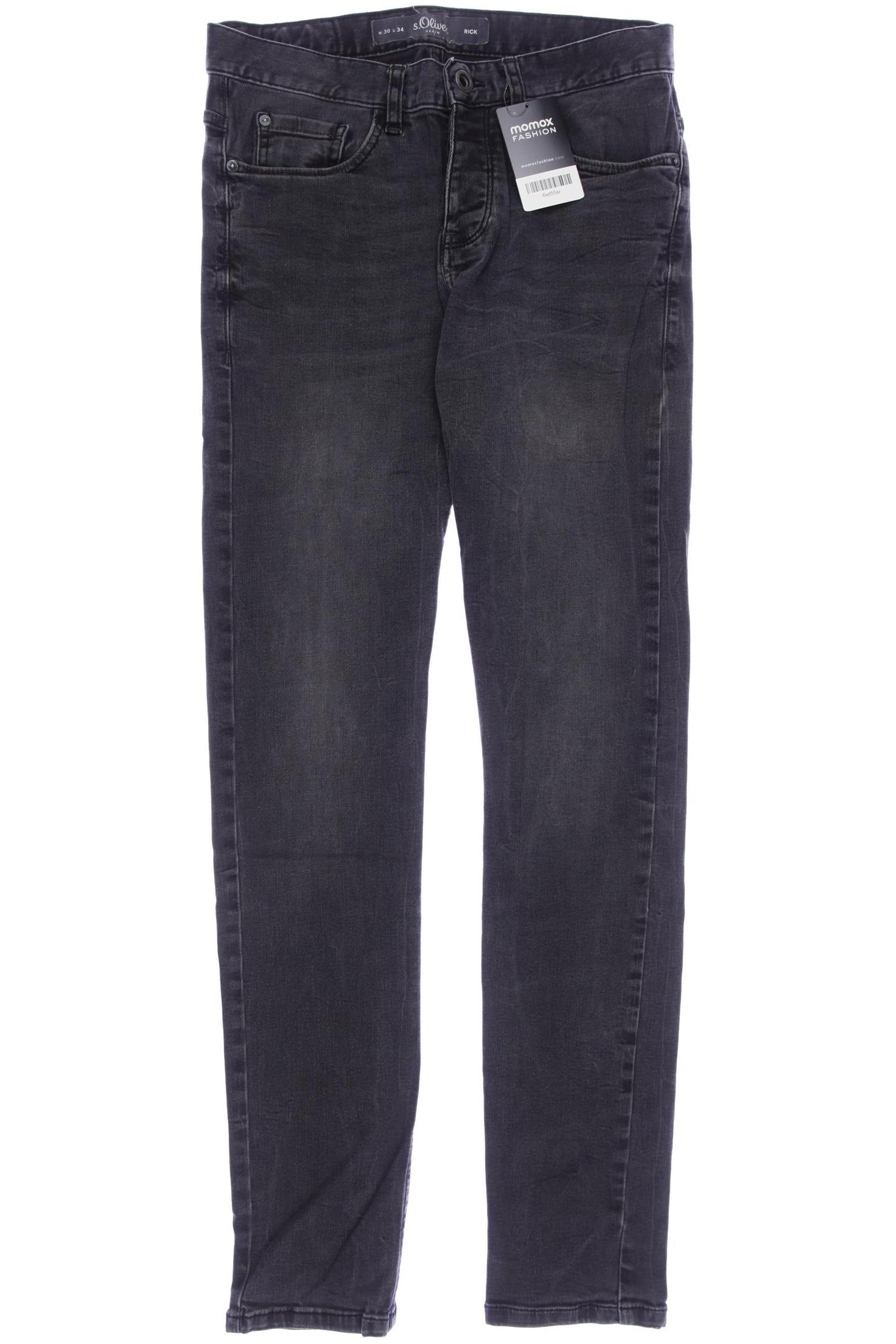 

s.Oliver Herren Jeans, schwarz, Gr. 30