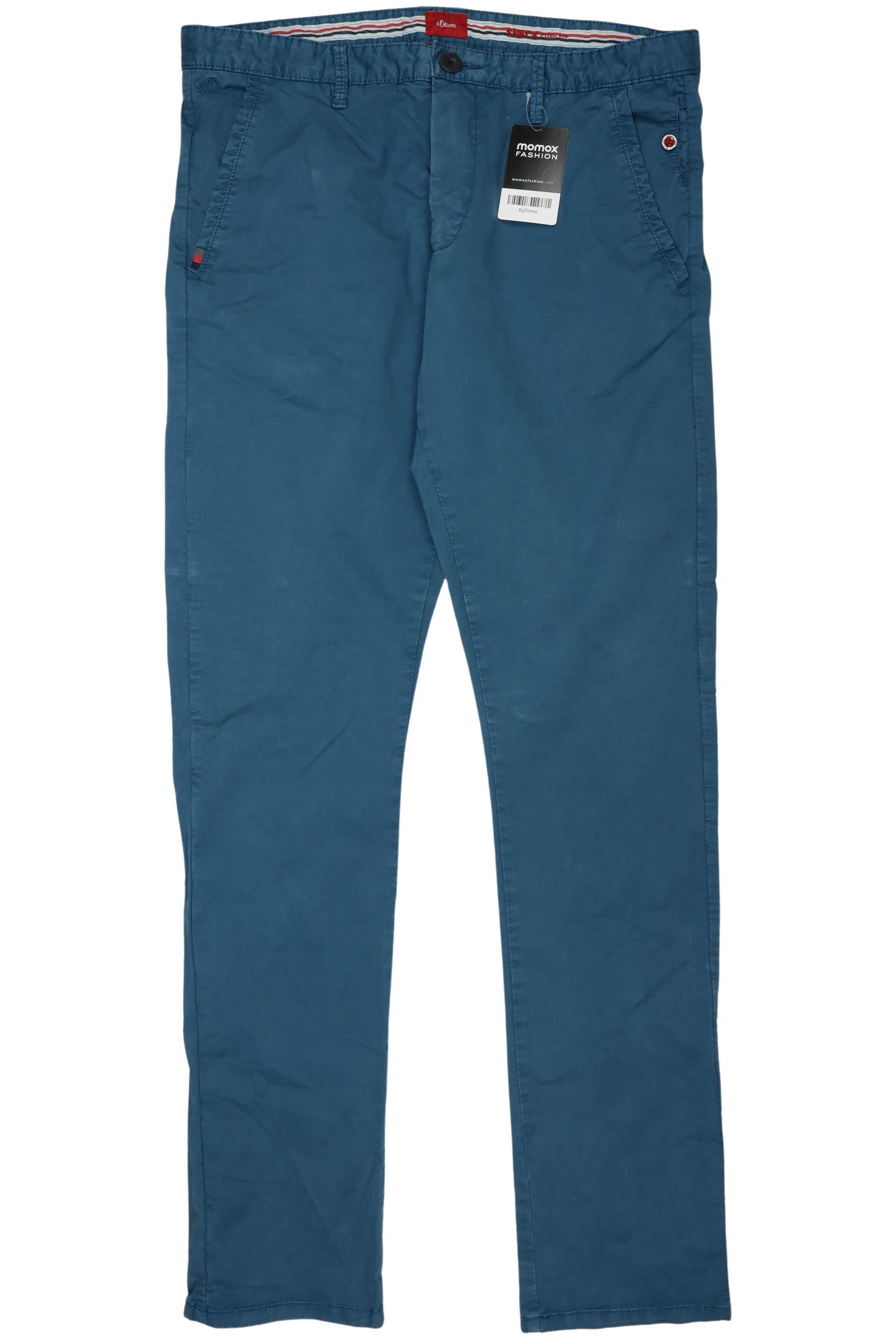 

s.Oliver Herren Stoffhose, türkis, Gr. 33