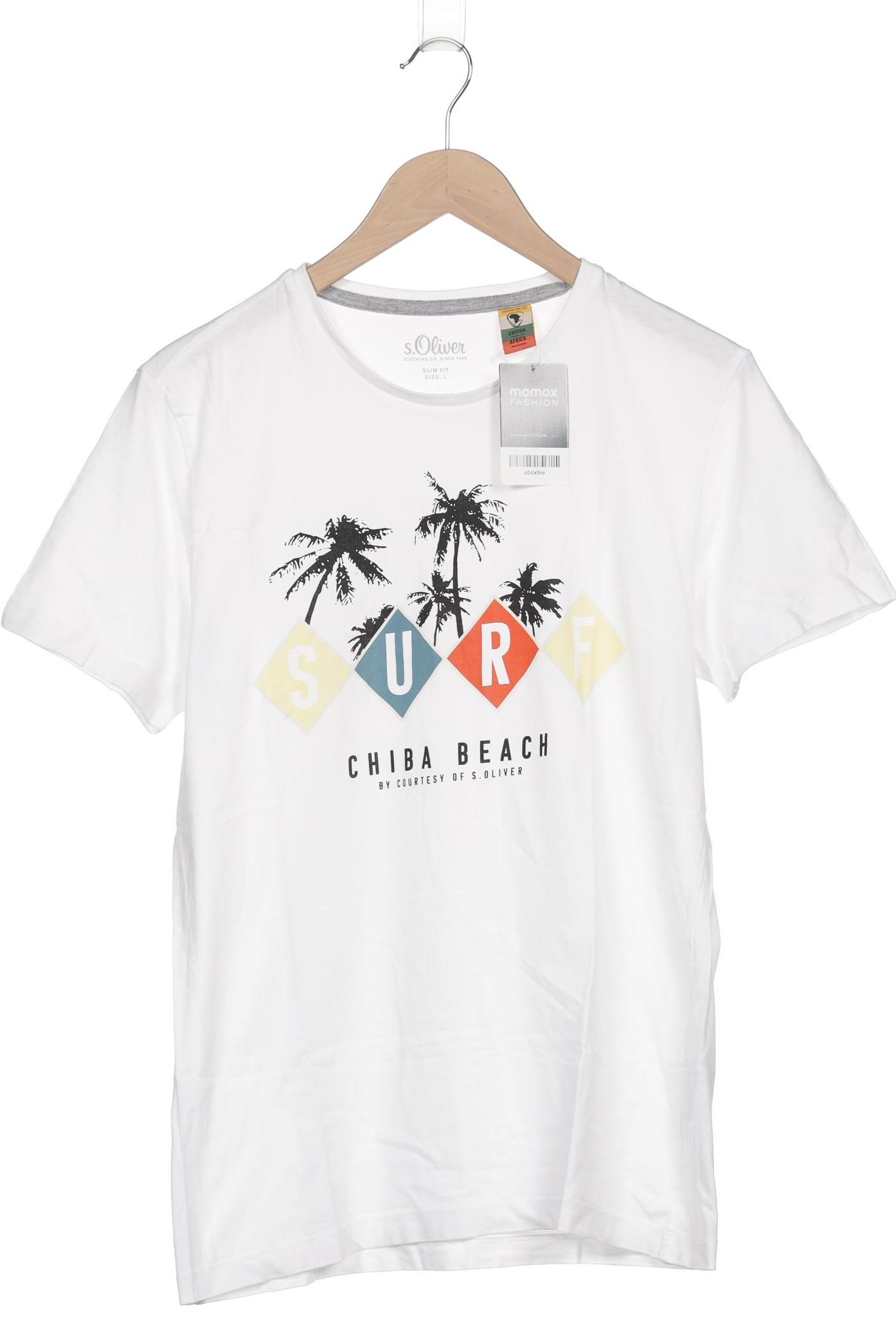 

s.Oliver Herren T-Shirt, weiß, Gr. 52