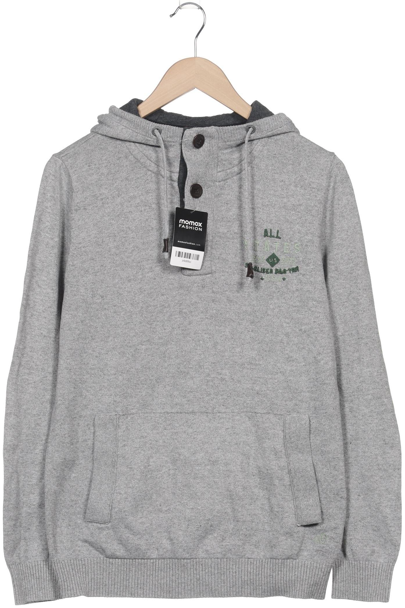 

s.Oliver Herren Kapuzenpullover, grau, Gr. 52