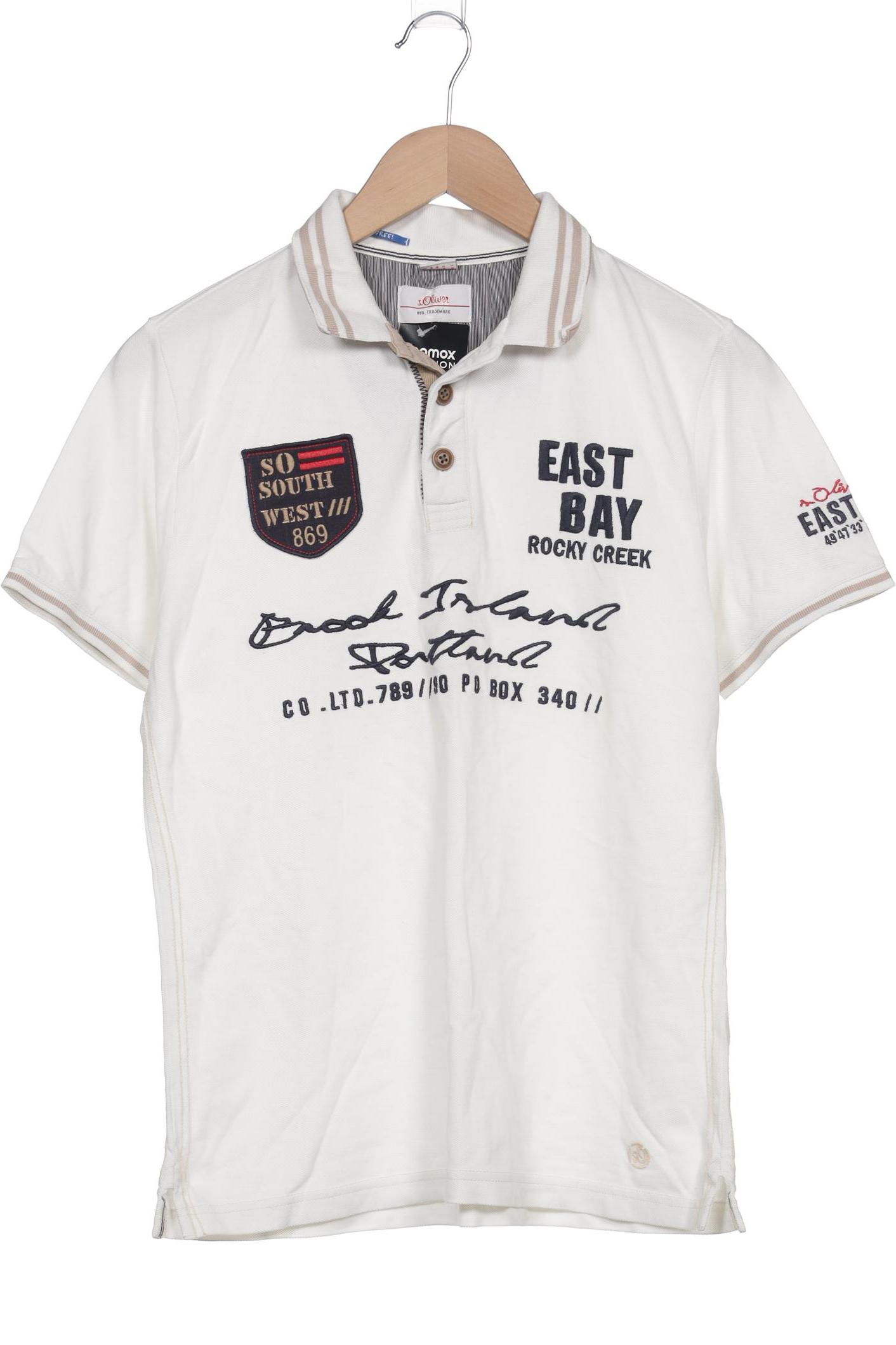 

s.Oliver Herren Poloshirt, weiß, Gr. 46