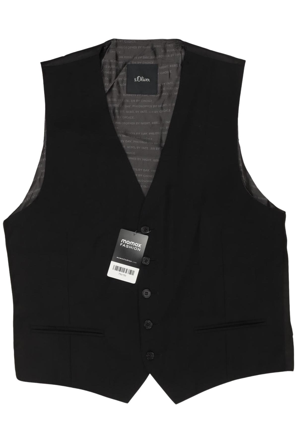 

s.Oliver Herren Weste, schwarz, Gr. 50