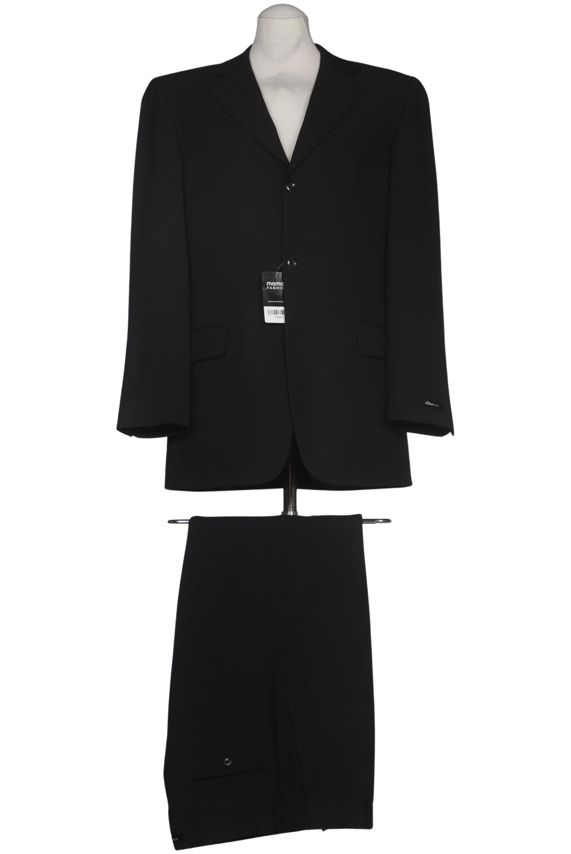 

s.Oliver Herren Anzug, schwarz, Gr. 48