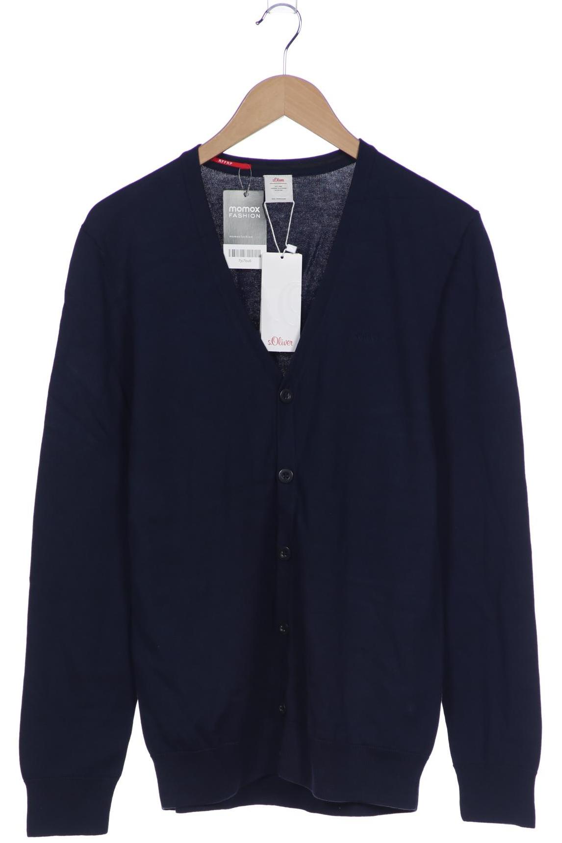 

s.Oliver Herren Strickjacke, marineblau, Gr. 52