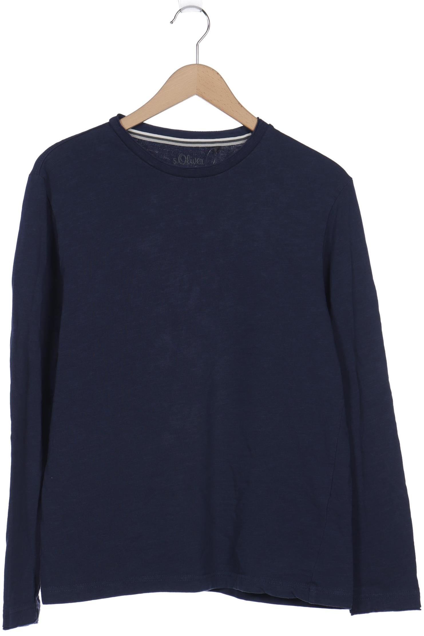 

s.Oliver Herren Langarmshirt, marineblau, Gr. 52
