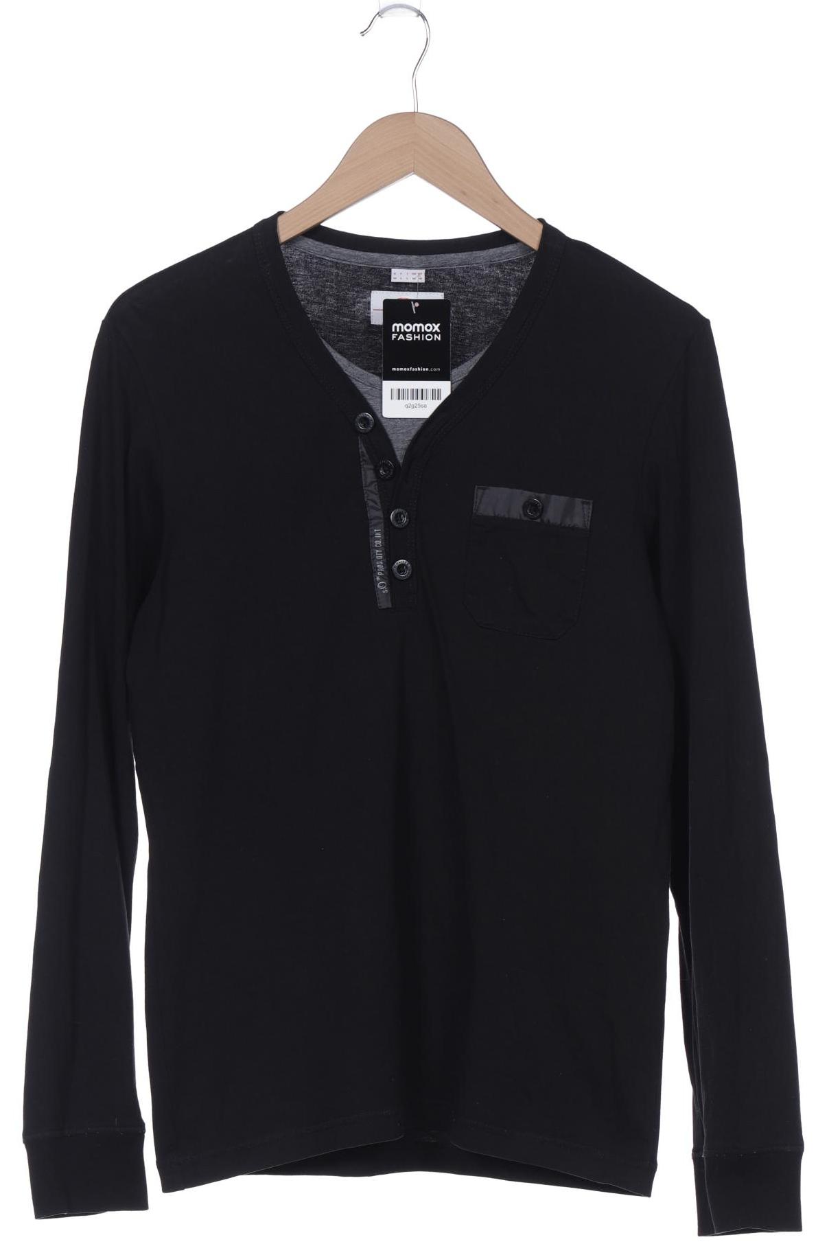 

s.Oliver Herren Langarmshirt, schwarz, Gr. 48