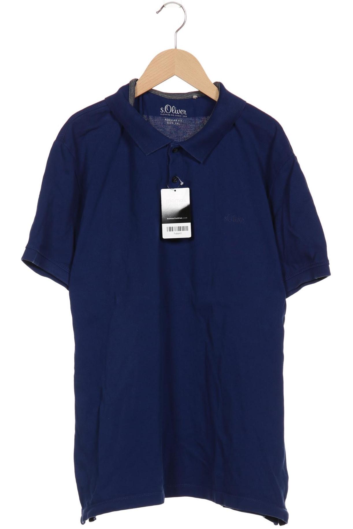 

s.Oliver Herren Poloshirt, blau, Gr. 56