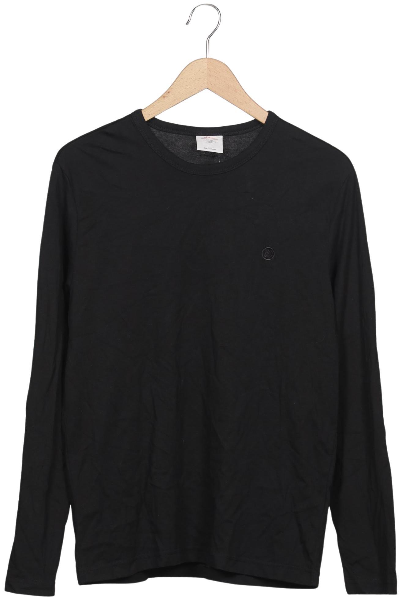 

s.Oliver Herren Langarmshirt, schwarz, Gr. 48