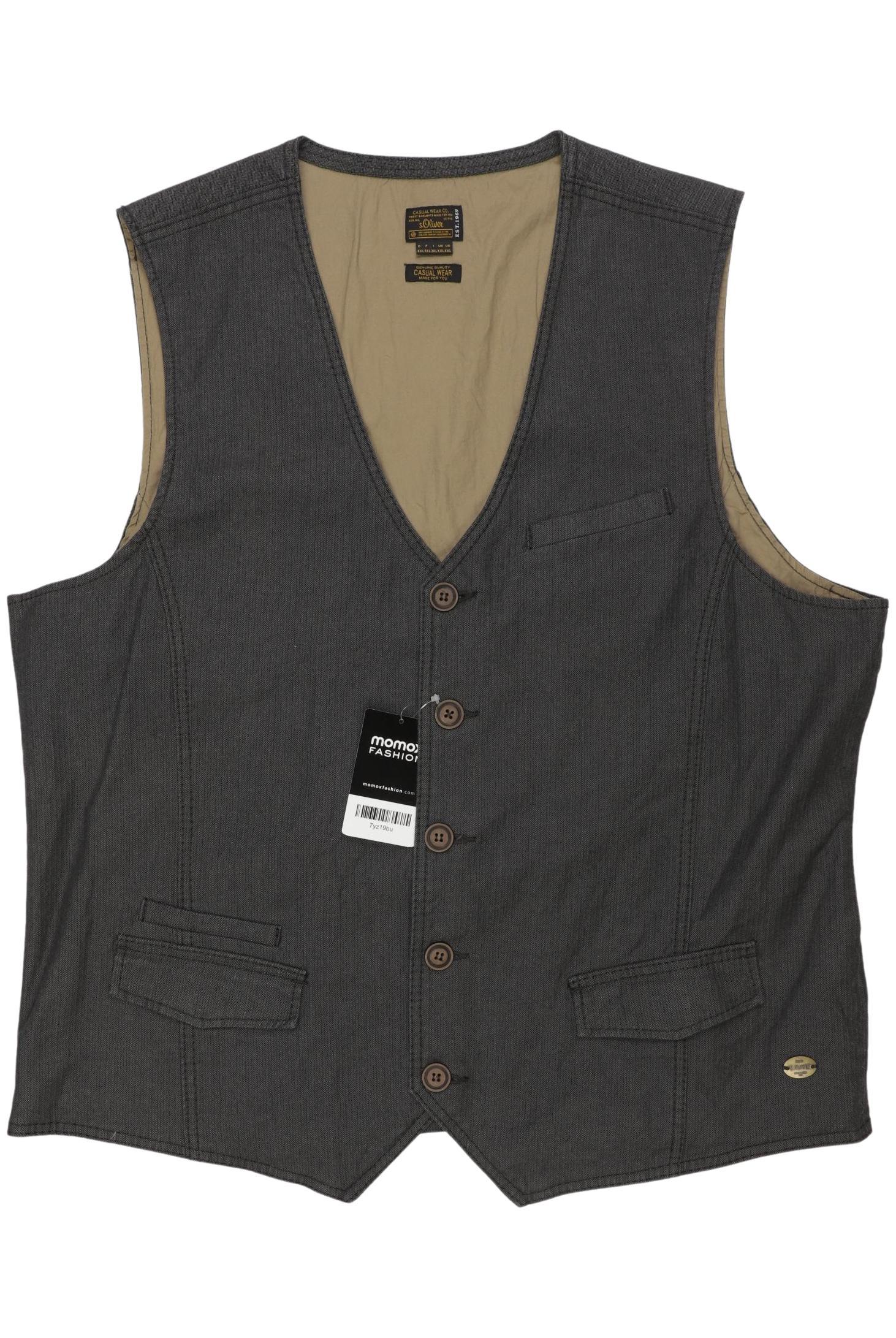 

s.Oliver Herren Weste, grau, Gr. 56
