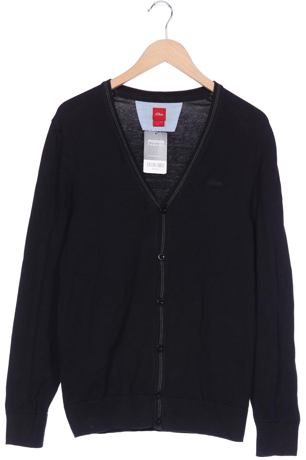 

s.Oliver Herren Strickjacke, schwarz