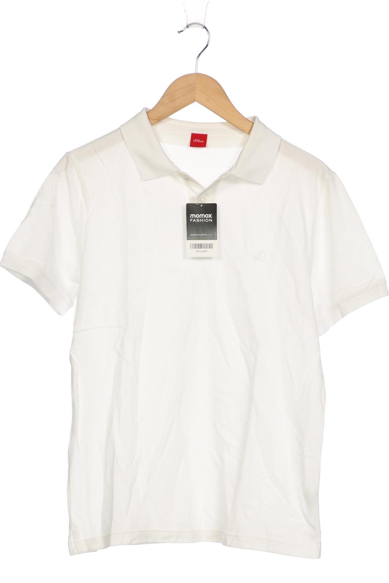 

s.Oliver Herren Poloshirt, weiß, Gr. 48