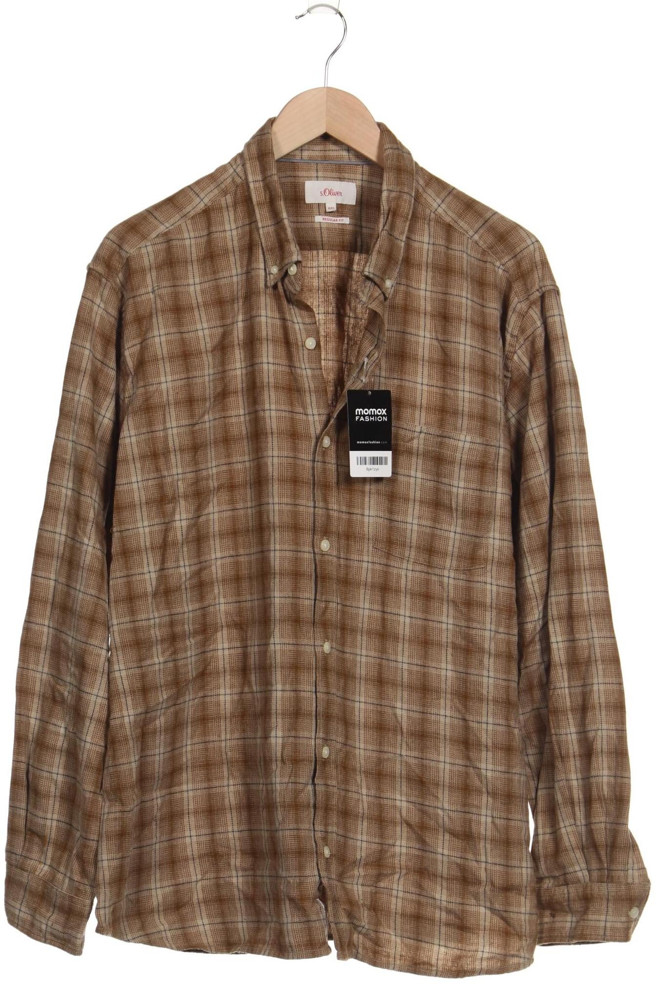 

s.Oliver Herren Hemd, beige, Gr. 56