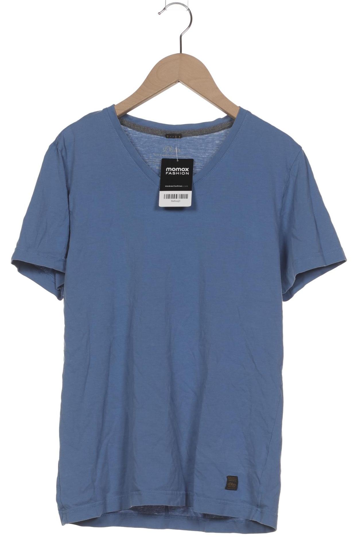 

s.Oliver Herren T-Shirt, blau, Gr. 48