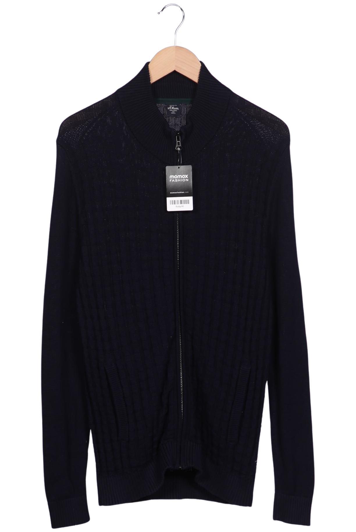 

s.Oliver Herren Strickjacke, marineblau, Gr. 48