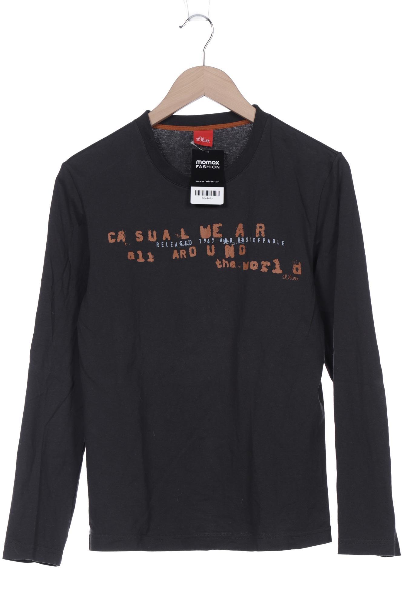 

s.Oliver Herren Langarmshirt, schwarz, Gr. 46