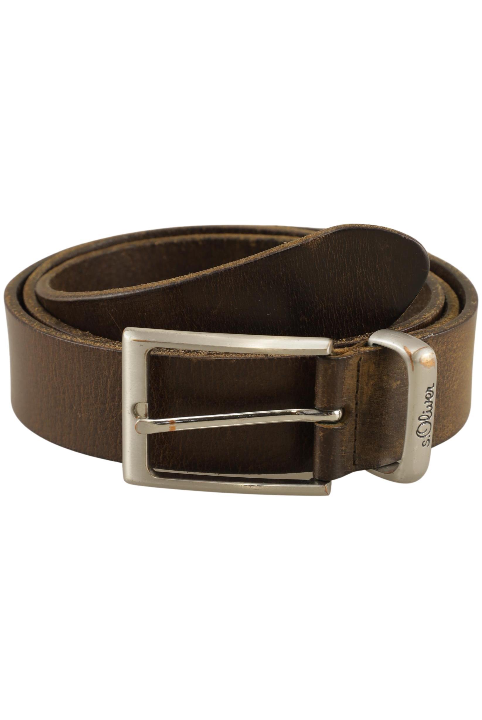 

s.Oliver Herren Gürtel, braun, Gr. 100