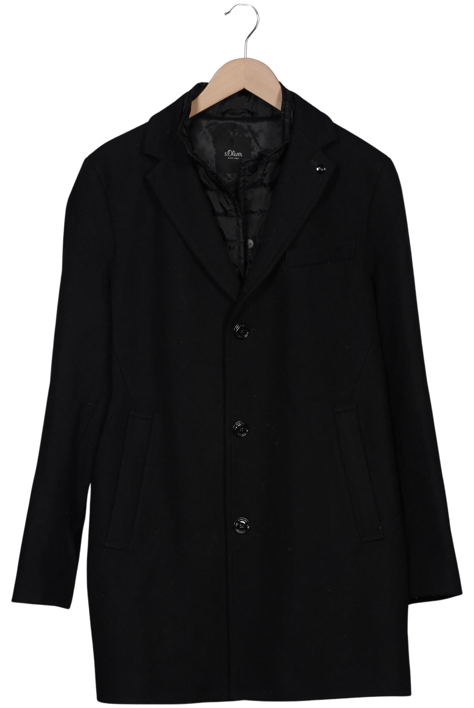 

s.Oliver Herren Mantel, schwarz, Gr. 48