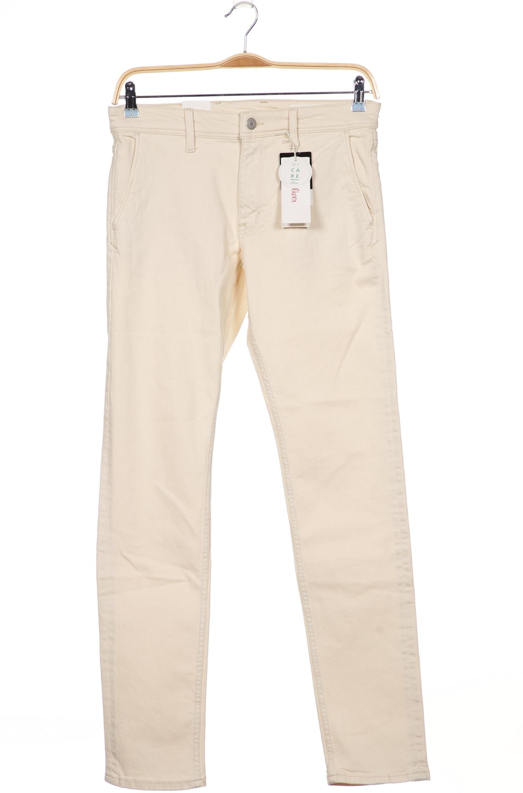 

s.Oliver Herren Jeans, cremeweiß, Gr. 30