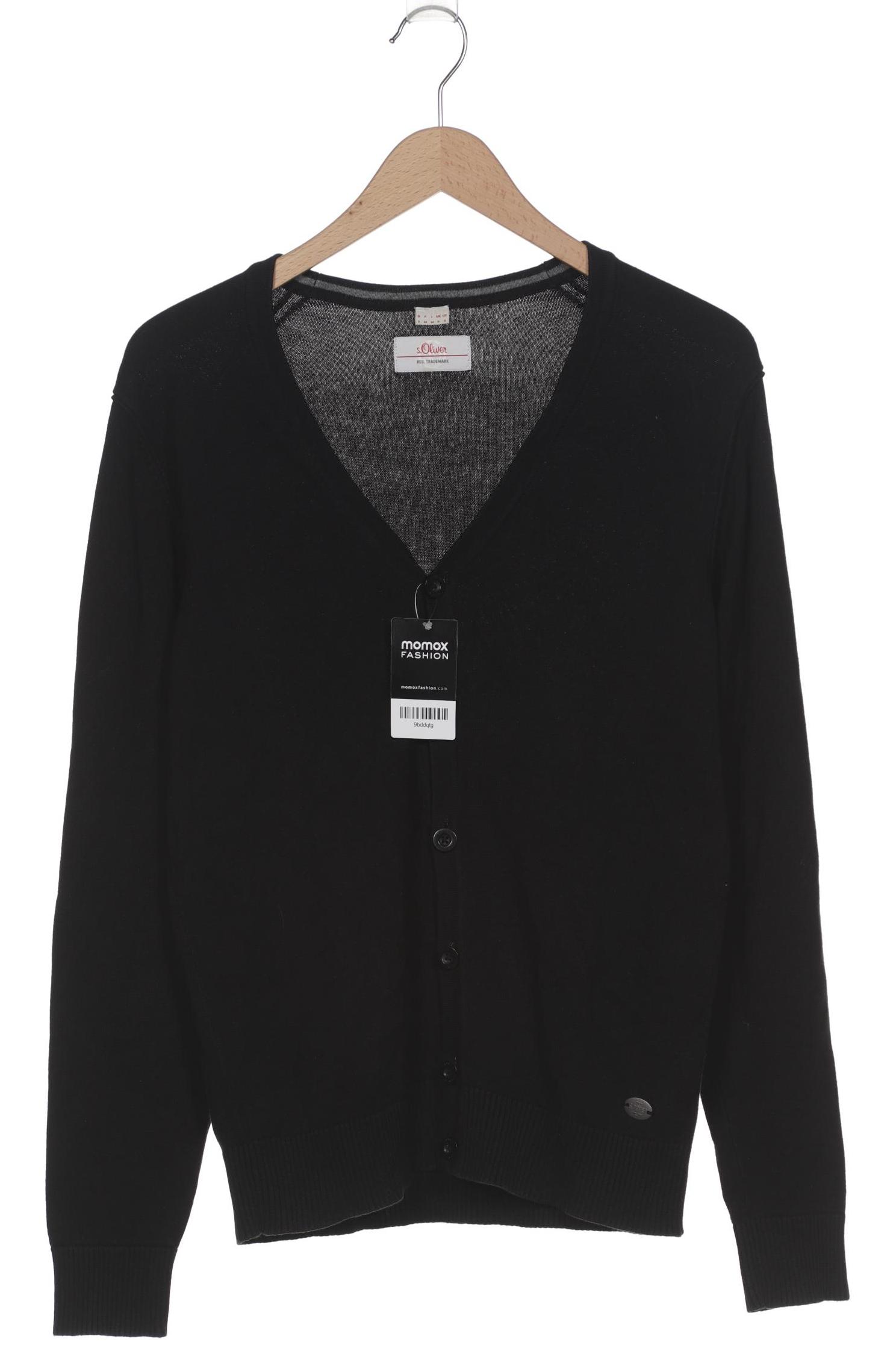 

s.Oliver Herren Strickjacke, schwarz, Gr. 46