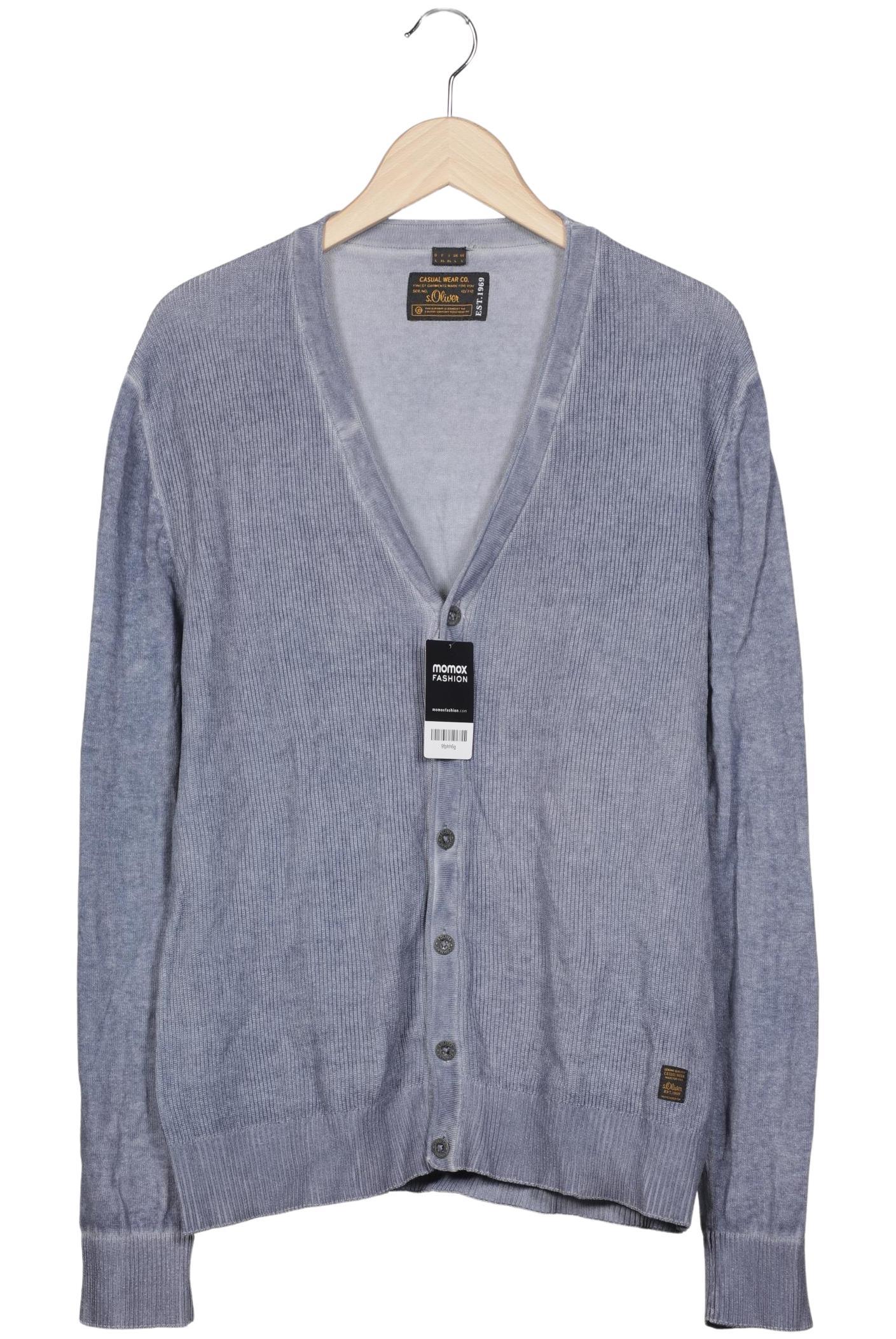 Thumbnail - s.Oliver Herren Strickjacke, hellblau, Gr. 52