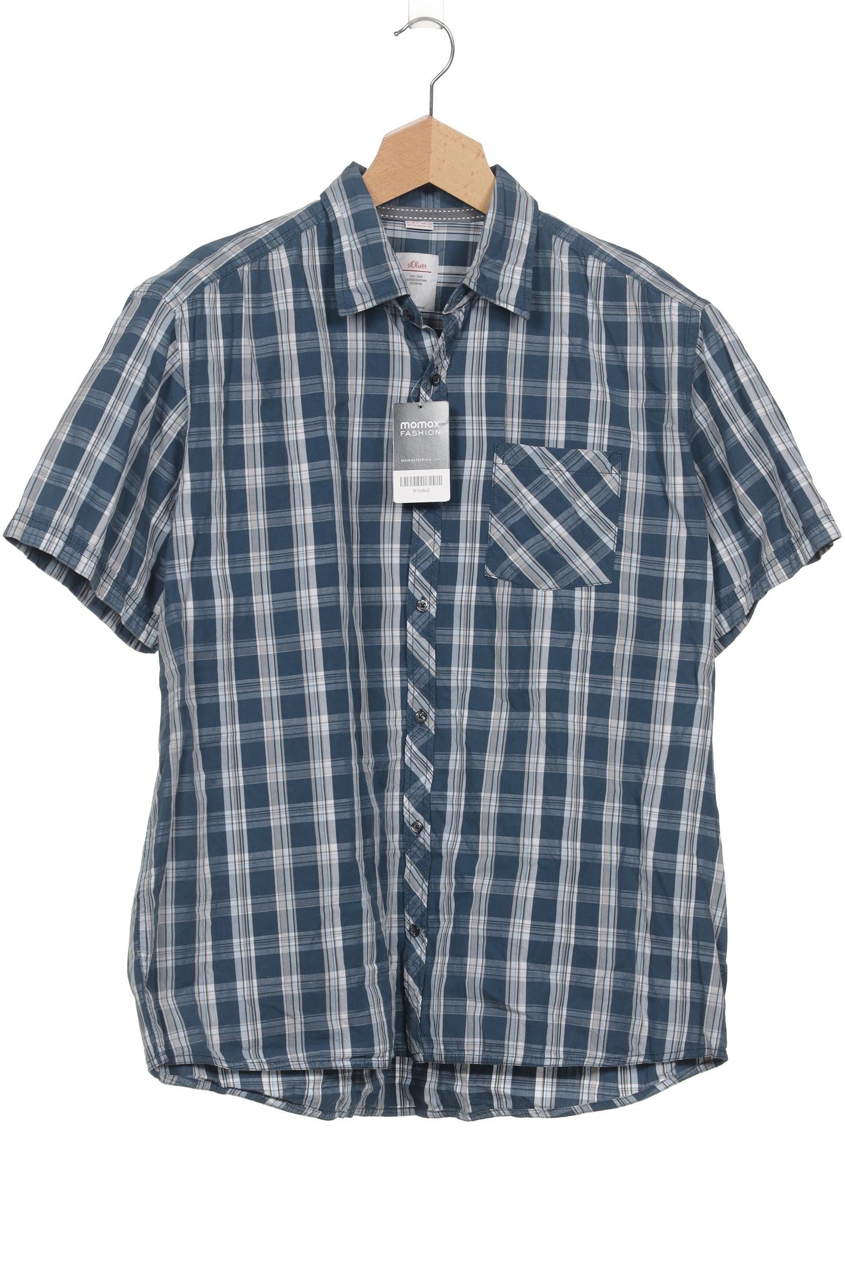

s.Oliver Herren Hemd, blau, Gr. 56
