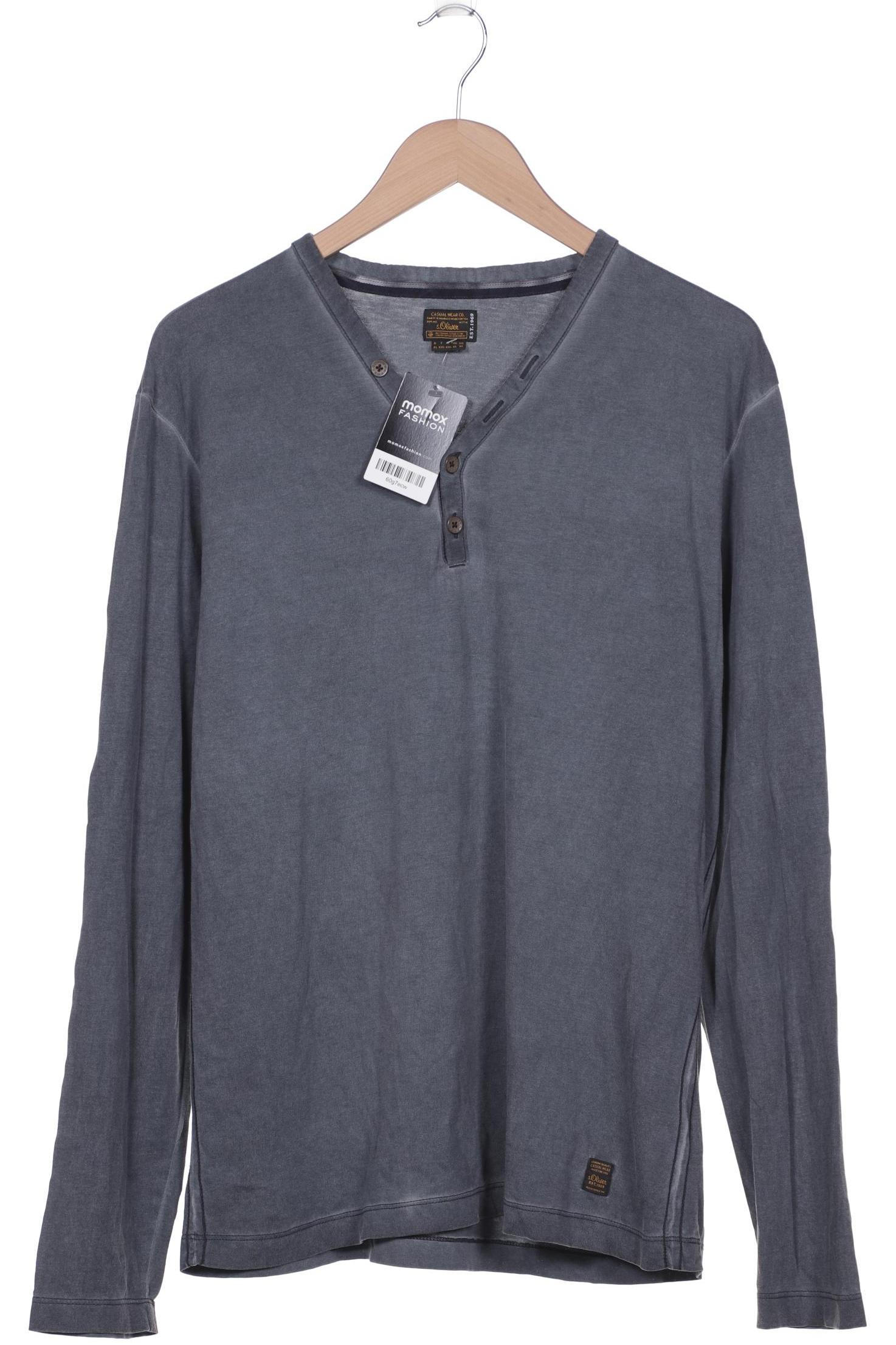 

s.Oliver Herren Langarmshirt, grau, Gr. 54