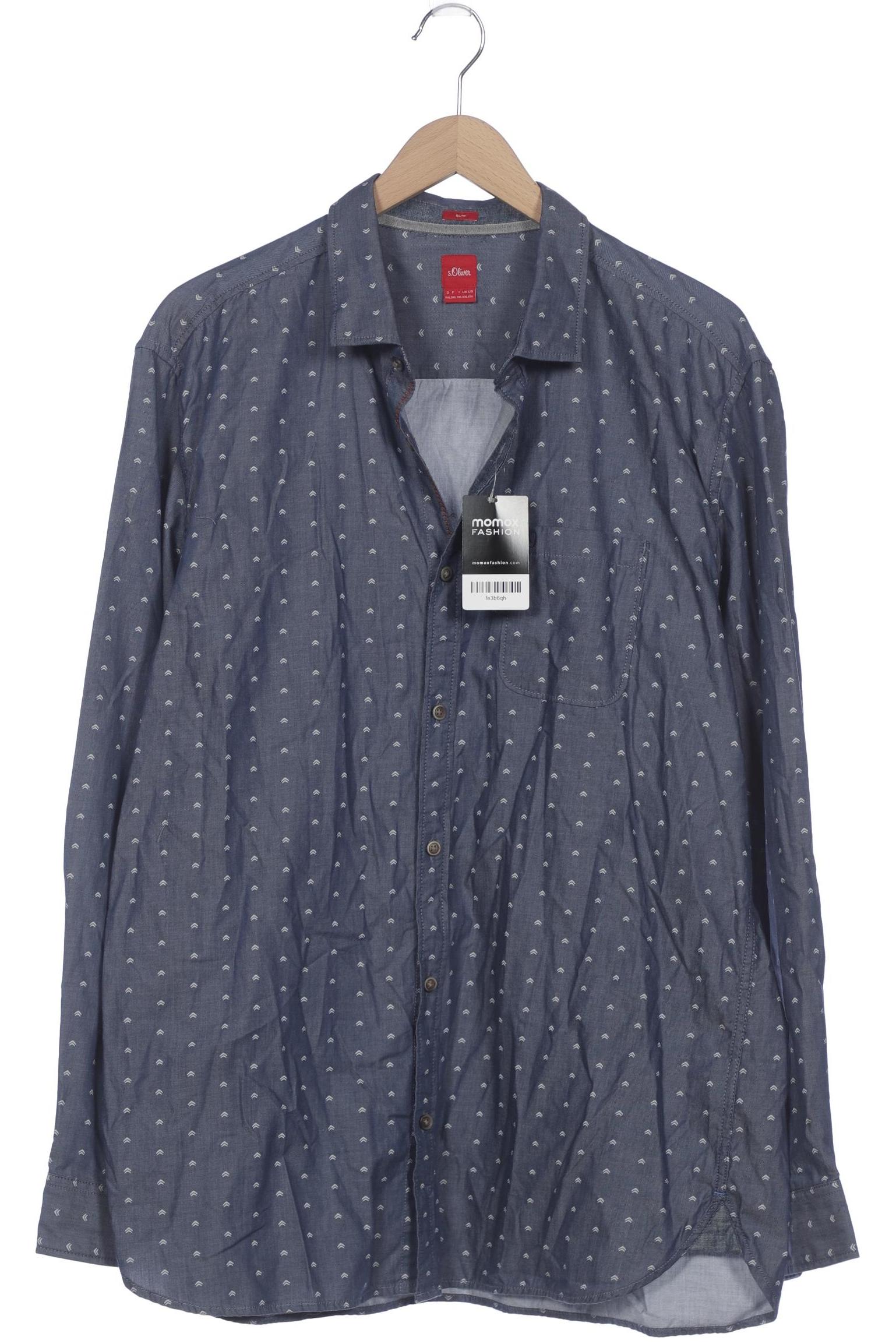 

s.Oliver Herren Hemd, marineblau, Gr. 56